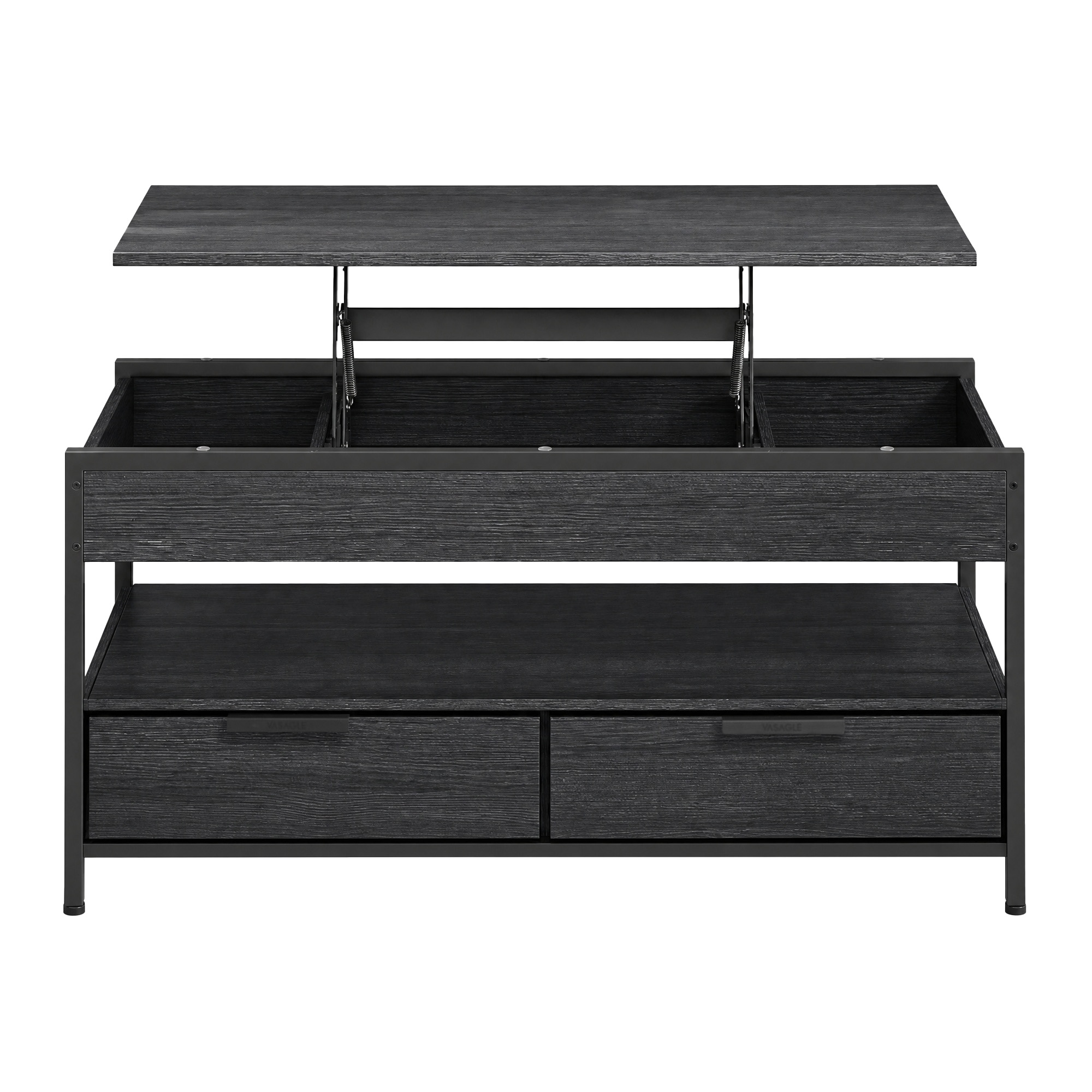 Lift Top Coffee Table, Living Room Table, with Storage Drawers