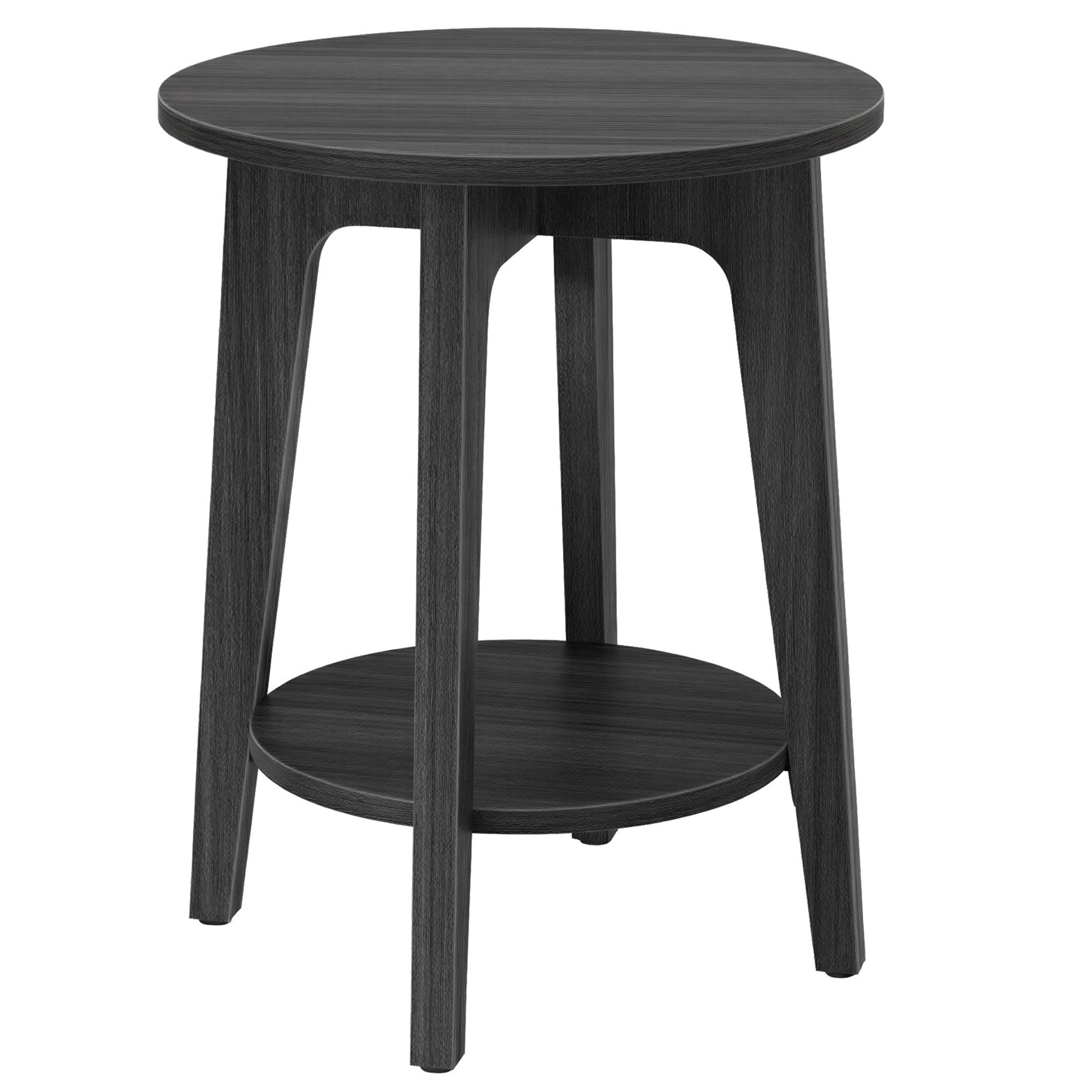End Table with Bottom Shelf, Modern, Side Table