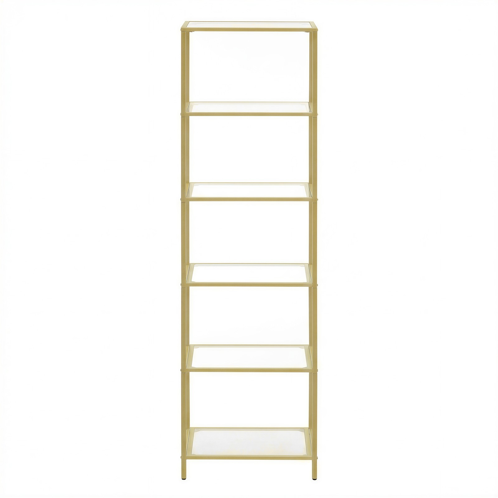 6-Tier Glass Shelf, Bookshelf