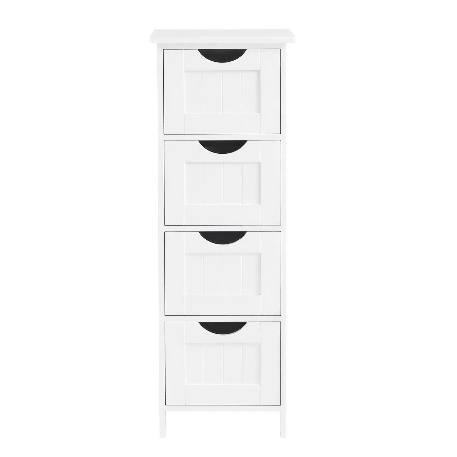 Freestanding Storage Cabinet for Bathroom, with Drawers, Modern Bathroom Storage Organiser Unit, White