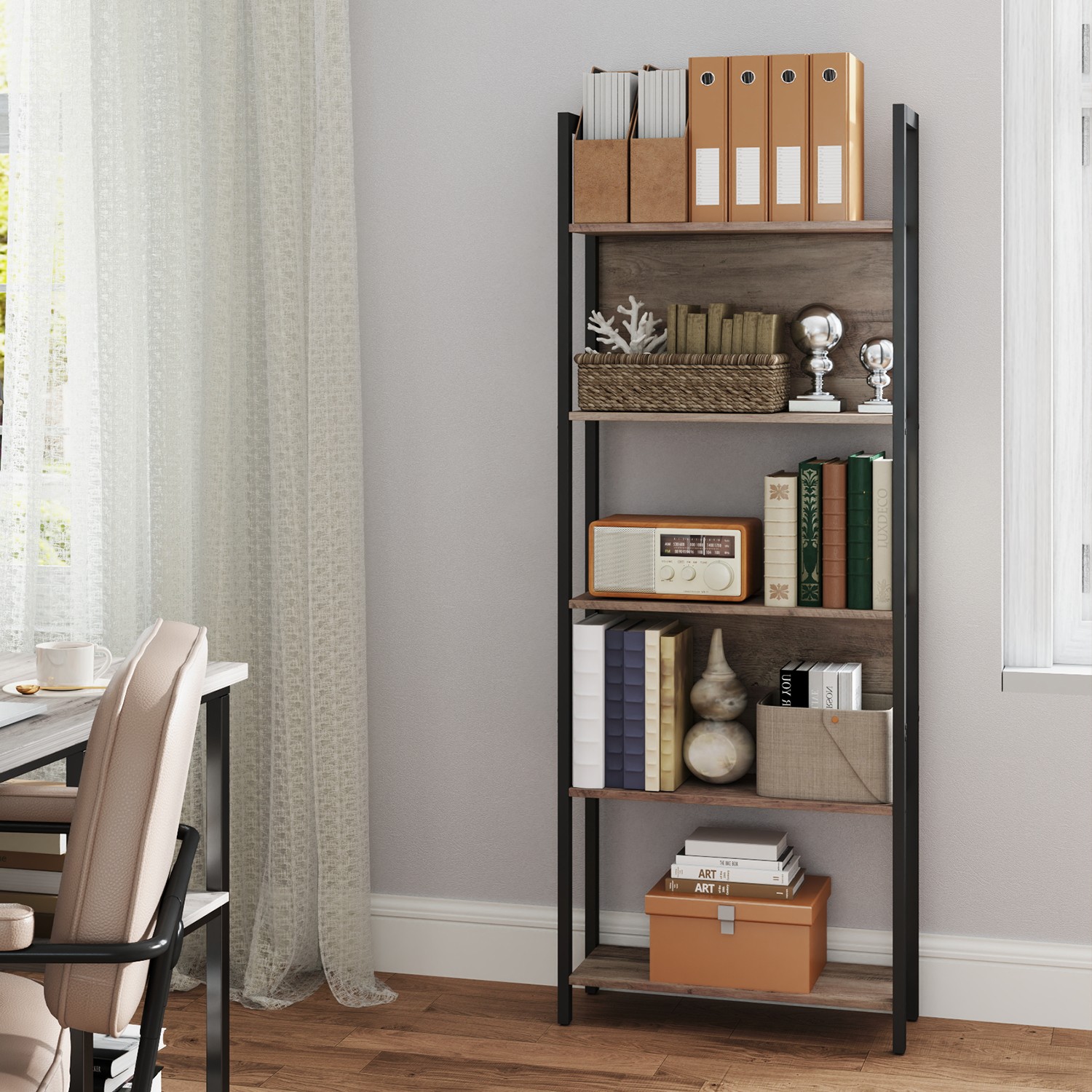 5-Tier Bookshelf, Book Shelf, Bookcase for Living Room 5-Tier Bookshelf, Book Shelf, Bookcase for Living Room