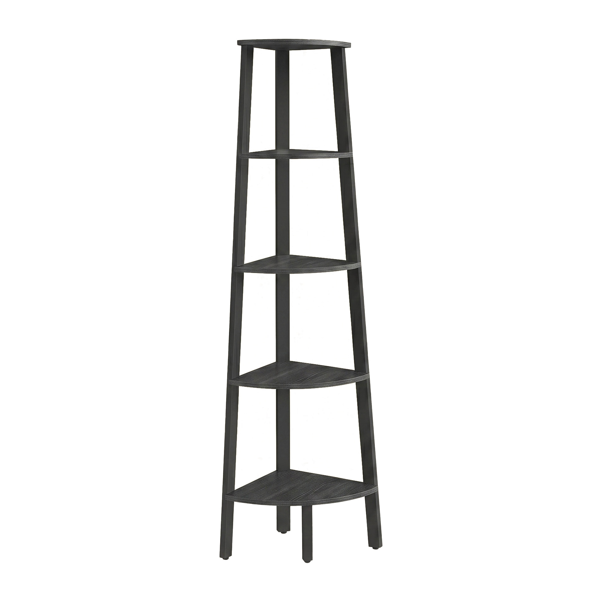 VASAGLE Corner Shelf Unit, 5-Tier Corner Shelf, Ladder Shelf for Living Room