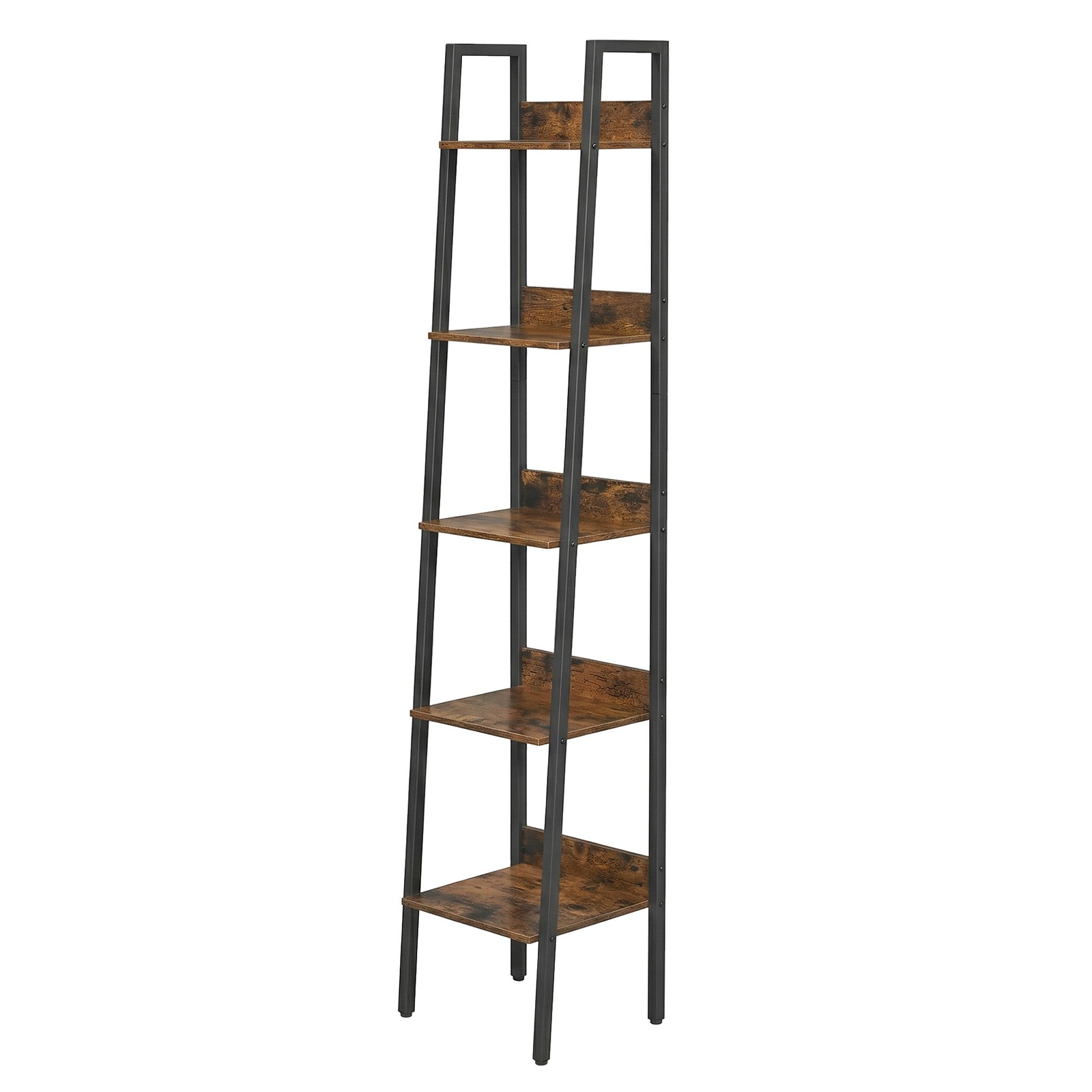 Bookshelf, 5-Tier Narrow Book Shelf, Ladder Shelf for Home Office, Living Room
