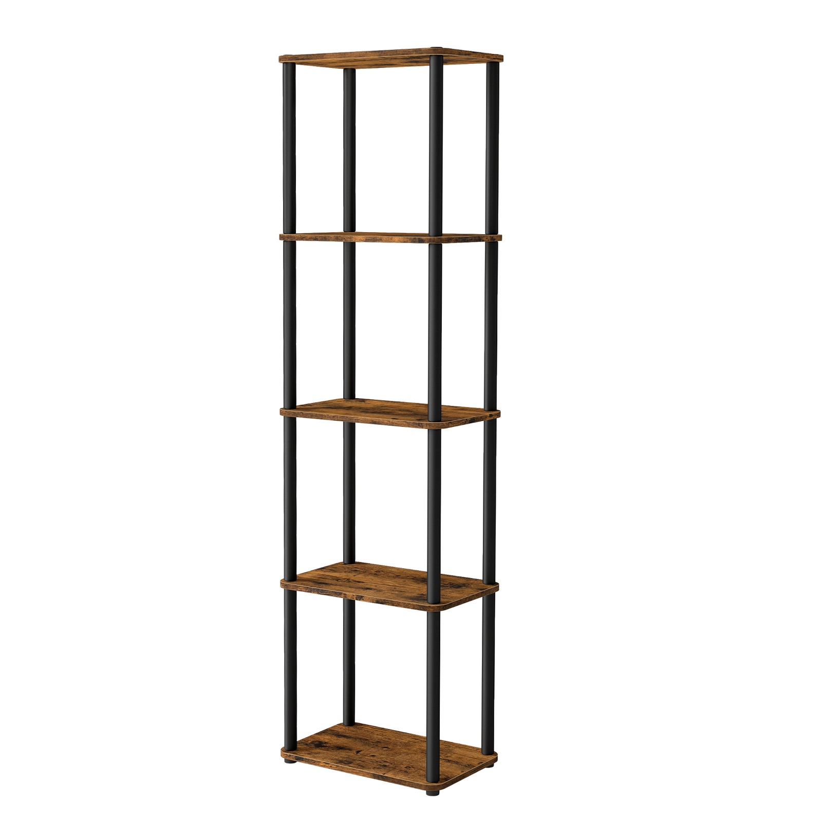 Superfast Toolless Assembly, 5-Tier Living Room Shelf