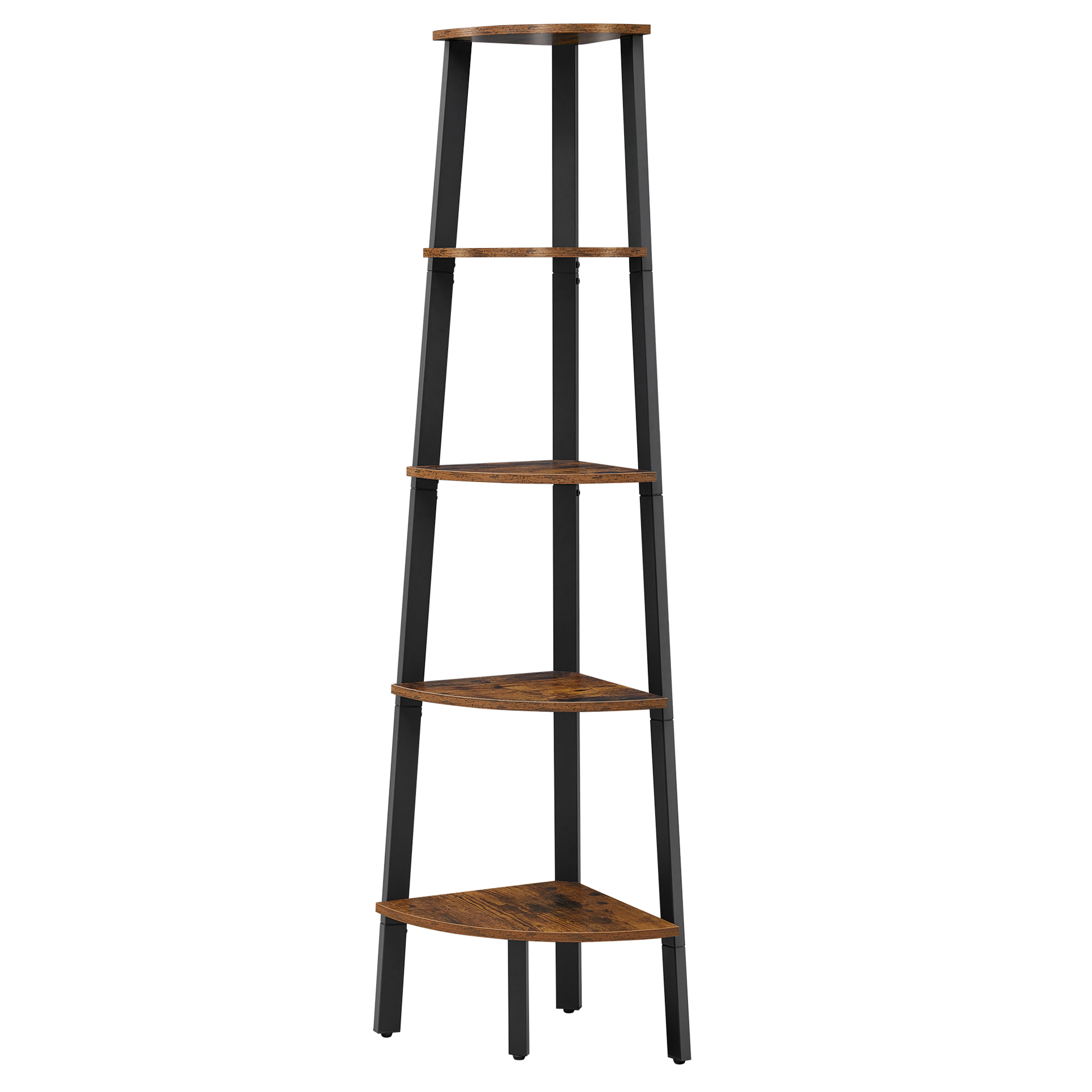 VASAGLE Corner Shelf Unit, 5-Tier Corner Shelf, Ladder Shelf for Living Room
