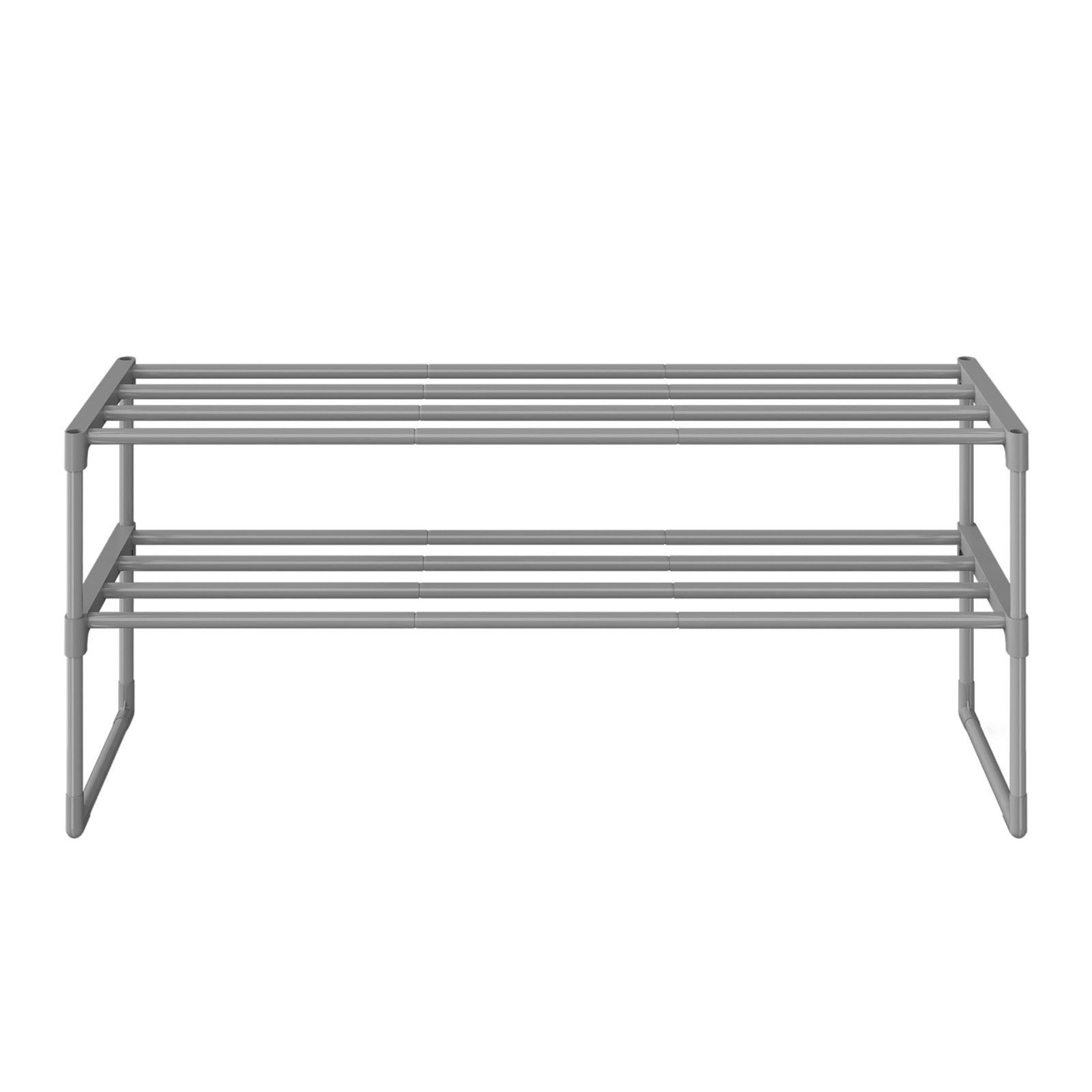 Shoe Rack, 2-Tier Shoe Organizer, Metal Shoe Shelf