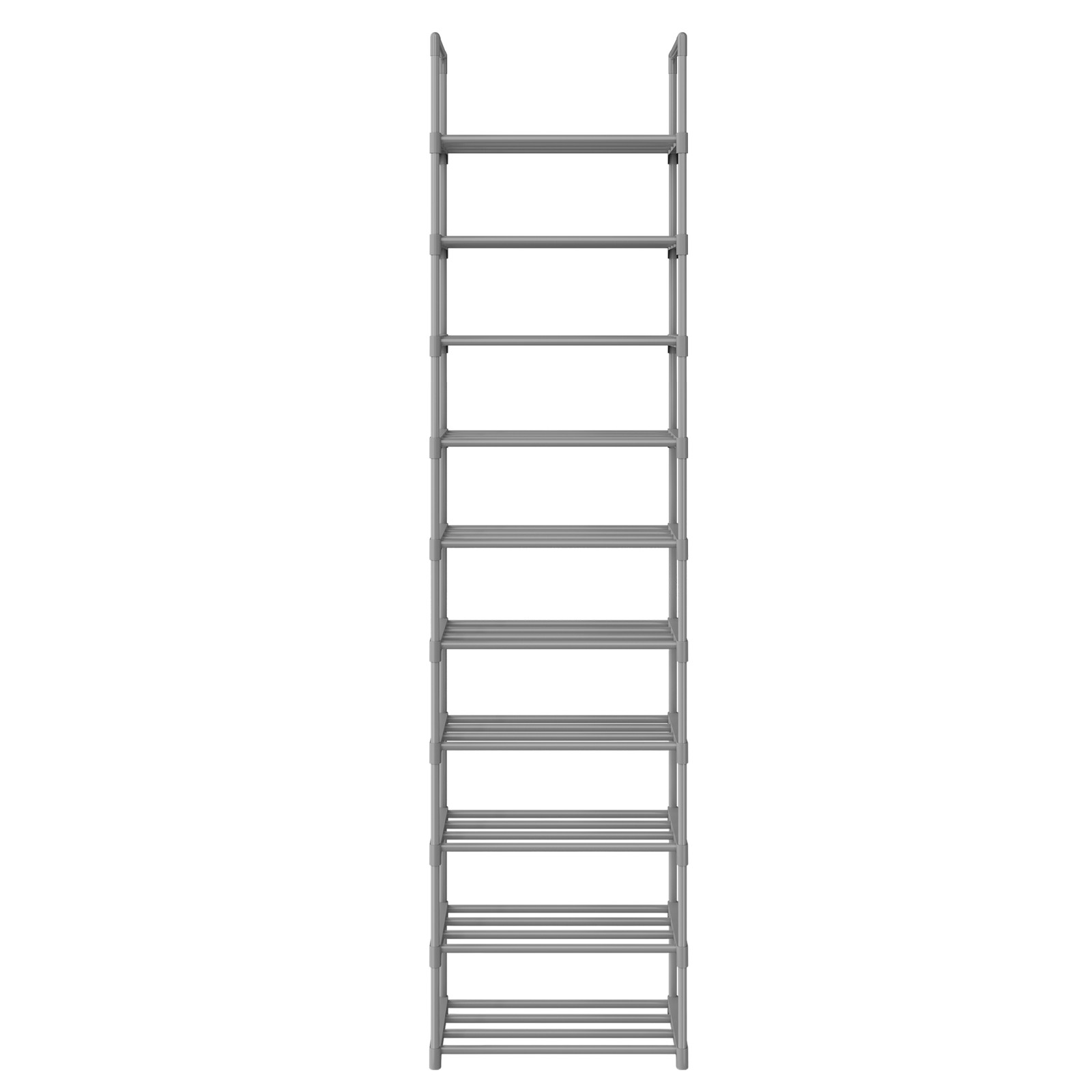 Shoe Rack, 10-Tier Metal Shoe Storage Organiser, Customisable Design