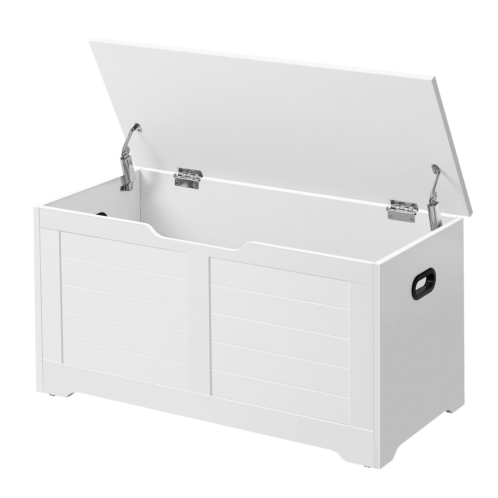 Blanket Storage Box, Shoe Bench with Storage, for Bedroom, Hallway, Living Room, White