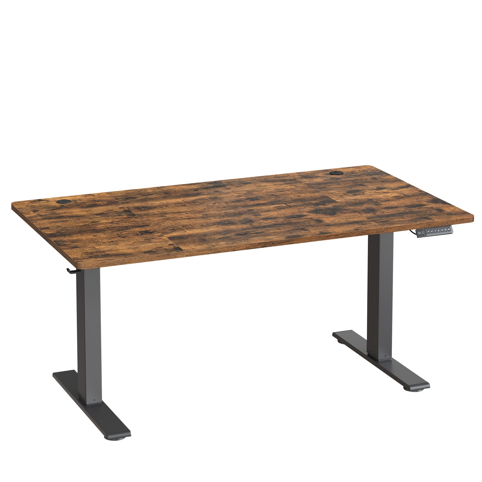 140 x 80 cm Height Adjustable Desk, Electric Standing Desk with USB C Port