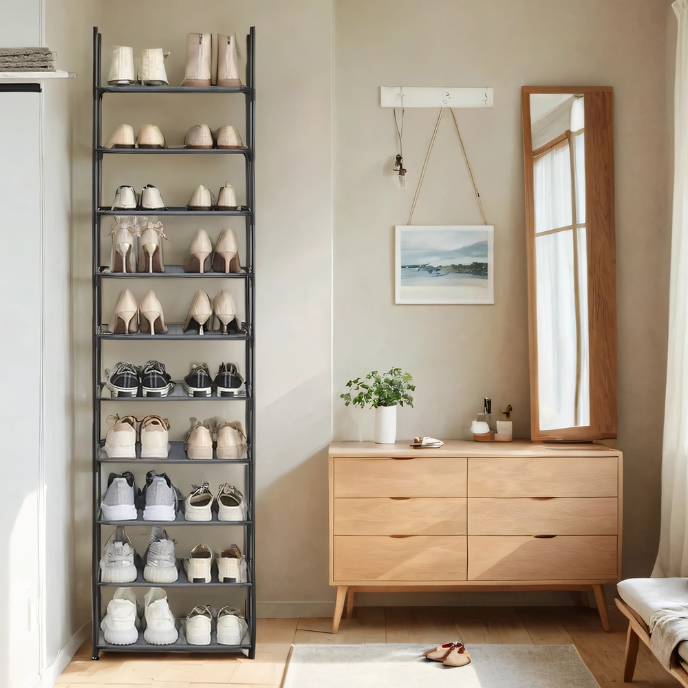 Shoe Rack, 10 Tier Shoe Shelf, Shoe Storage Organizer