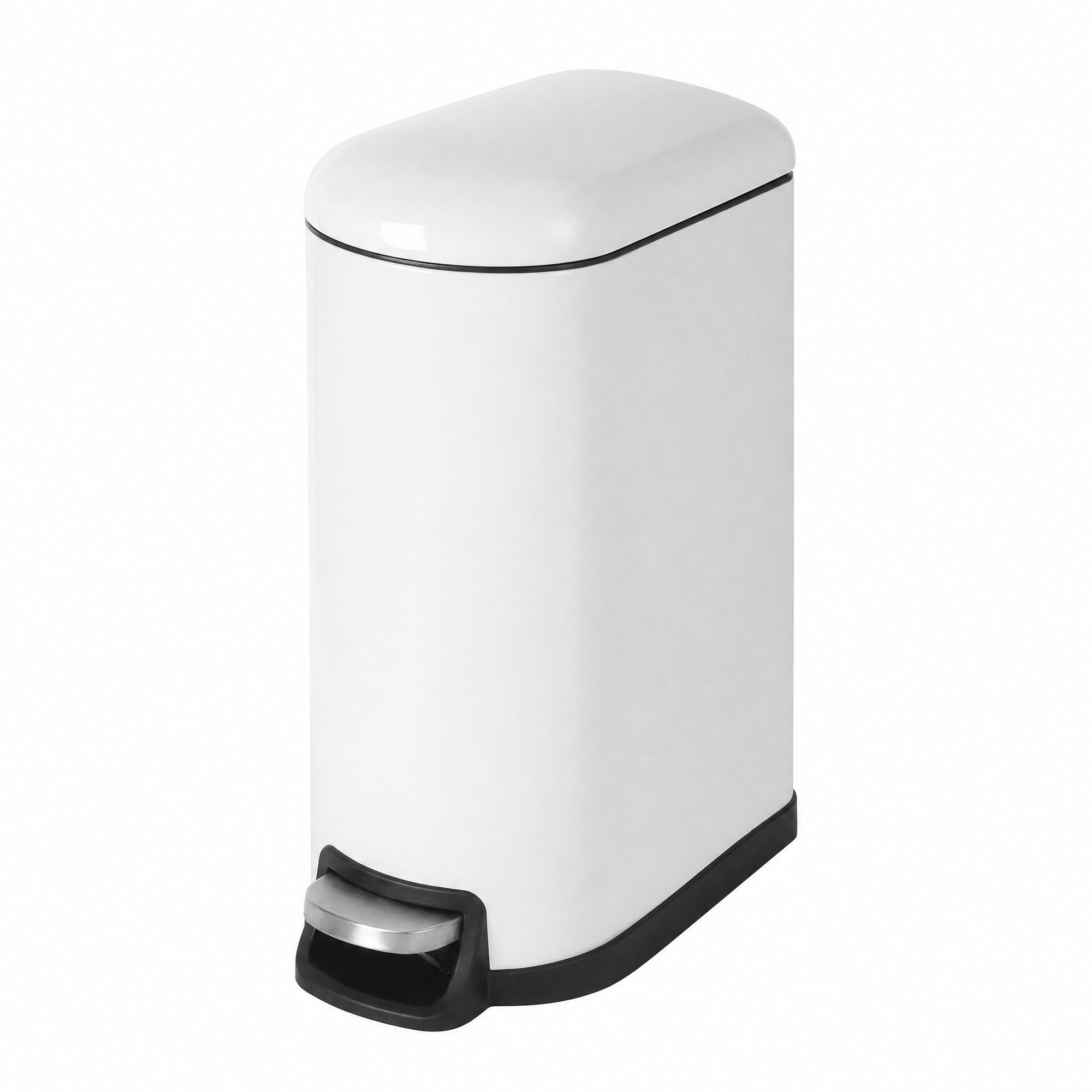 Bathroom Bin, 10L, Slim and Space-Saving