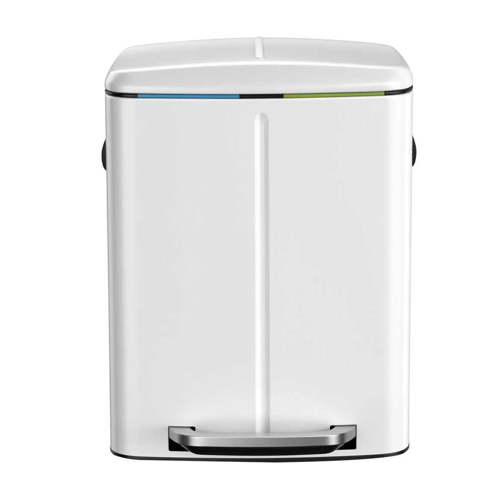40L Double Kitchen Bin with Lids, Rubbish Bin, Soft Close with Plastic Inner Buckets