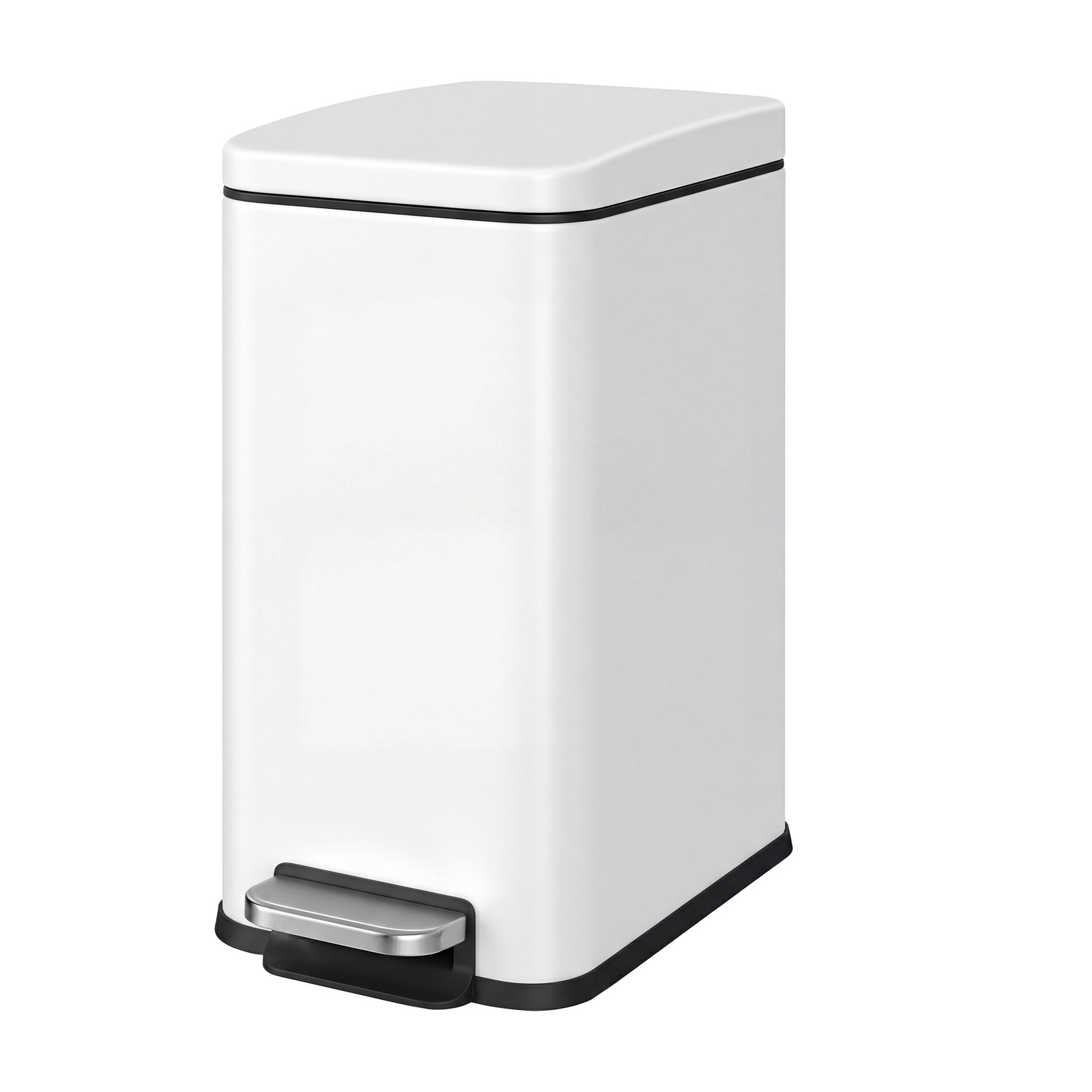 Pedal Trash Can, Soft Close Bathroom Bin