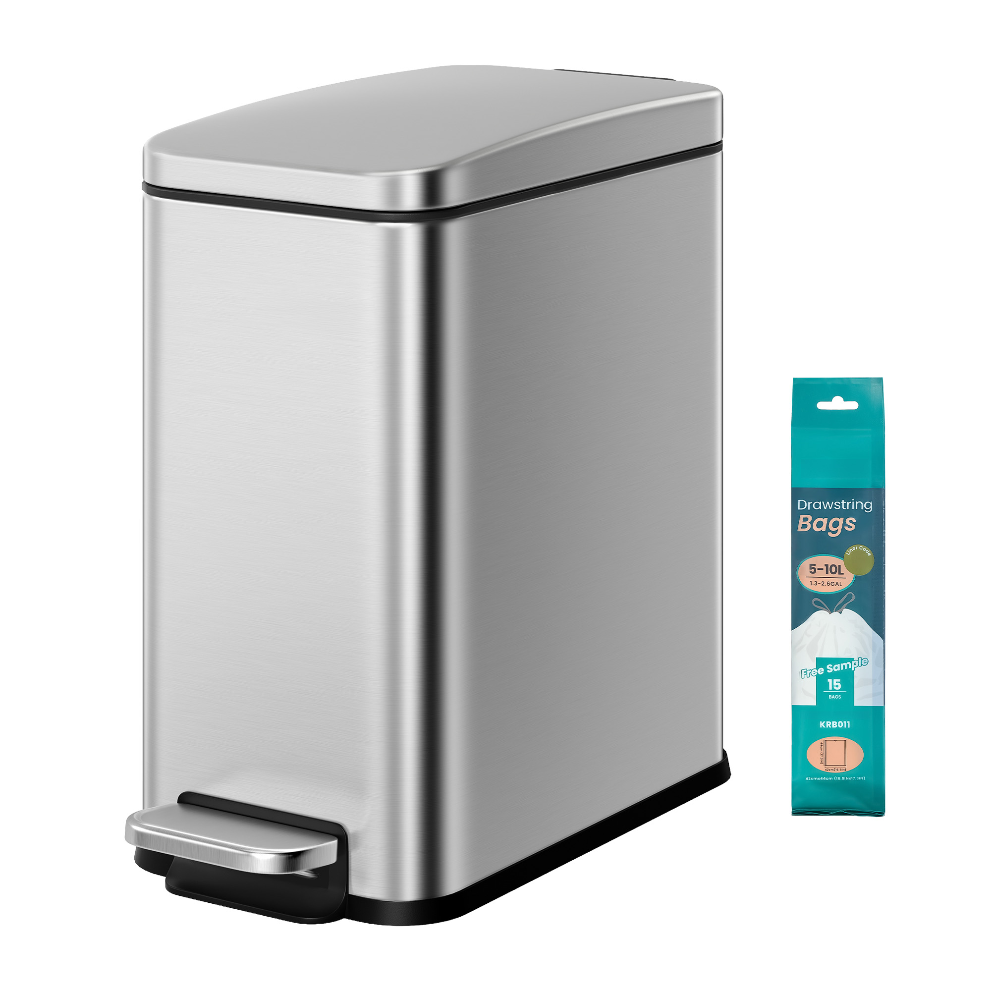 10L Bathroom Bin with Lid, Toilet Bin, Soft Close 10L Bathroom Bin with Lid, Toilet Bin, Soft Close