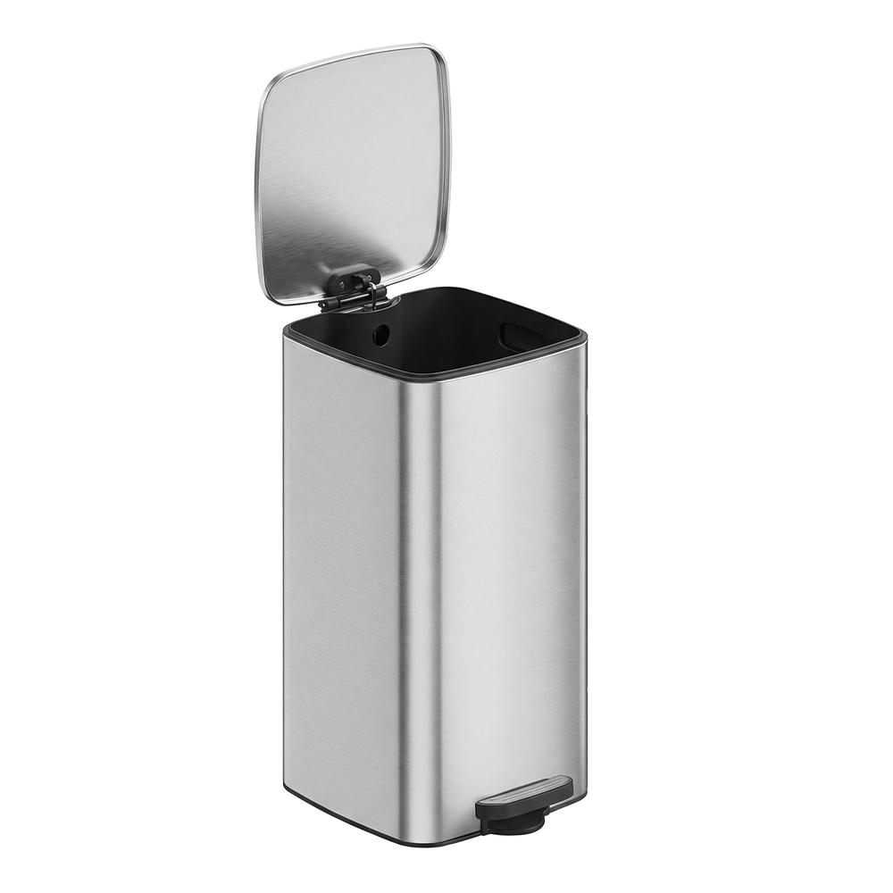 Trash Can, 8-Gallon Trash Bin, Stainless Steel Kitchen Garbage Can