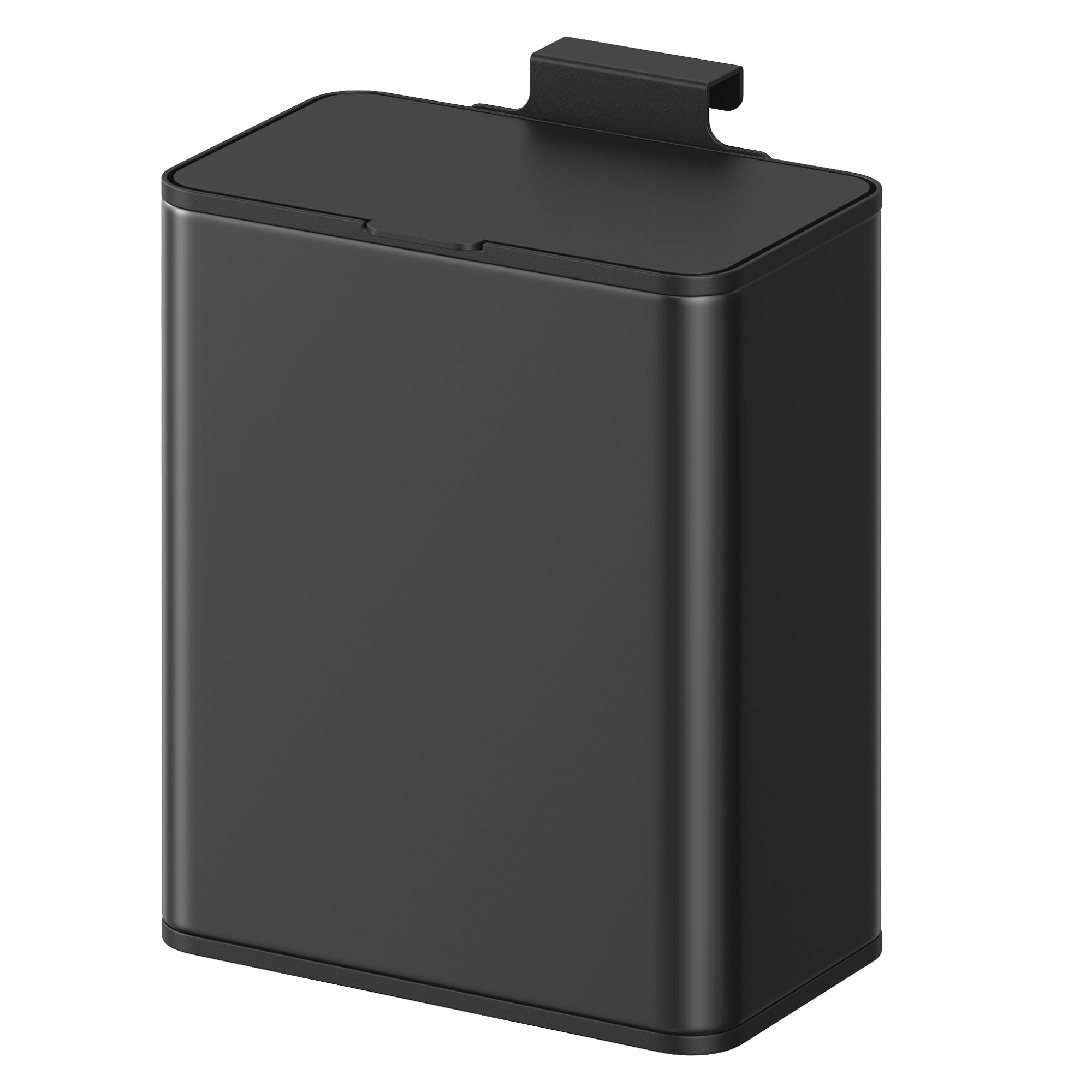 2.1-Gallon, 8 L Hanging Kitchen Trash Can with Lid, Cupboard Door Hanging or Wall-Mounted
