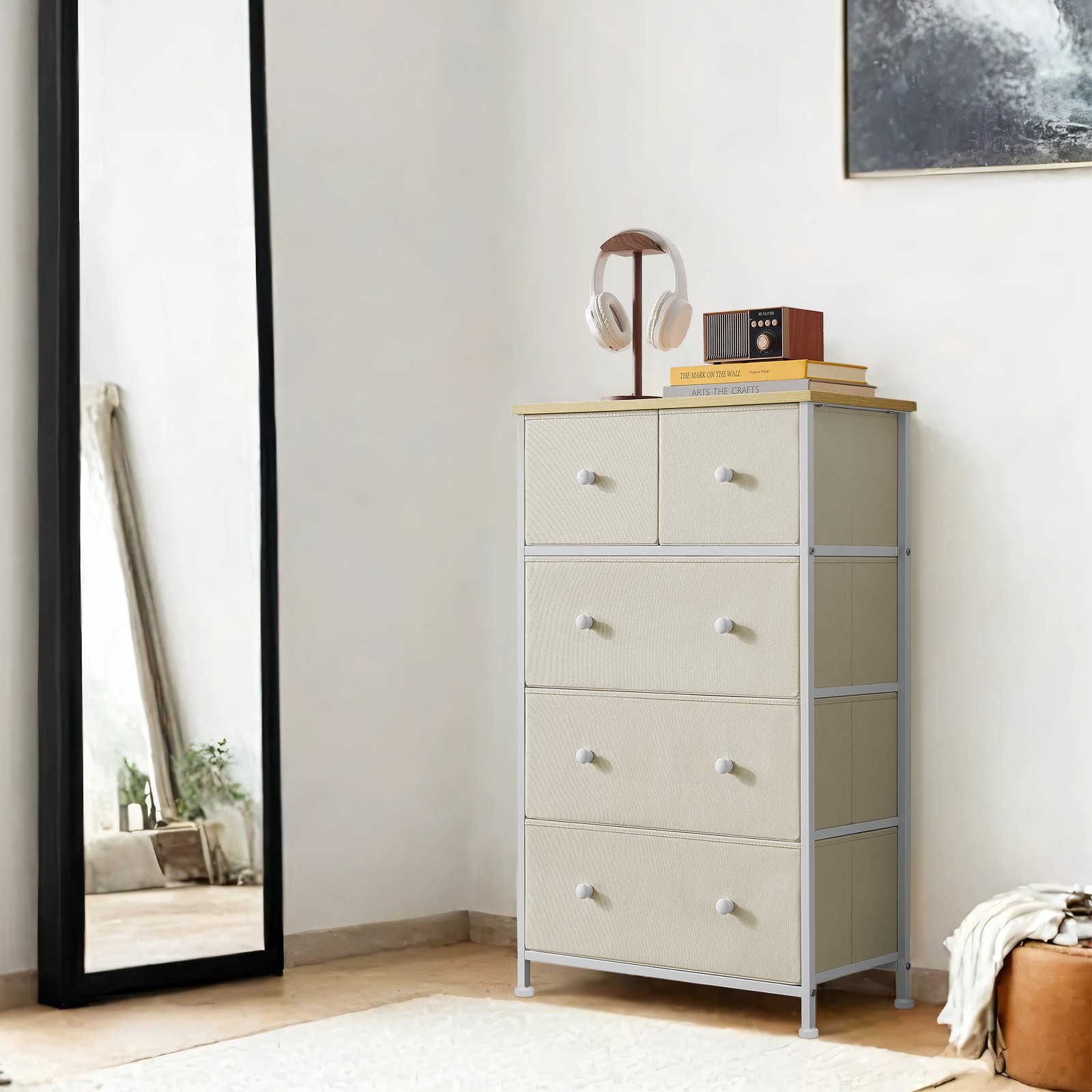 Dresser, 5-Drawer Unit, Steel