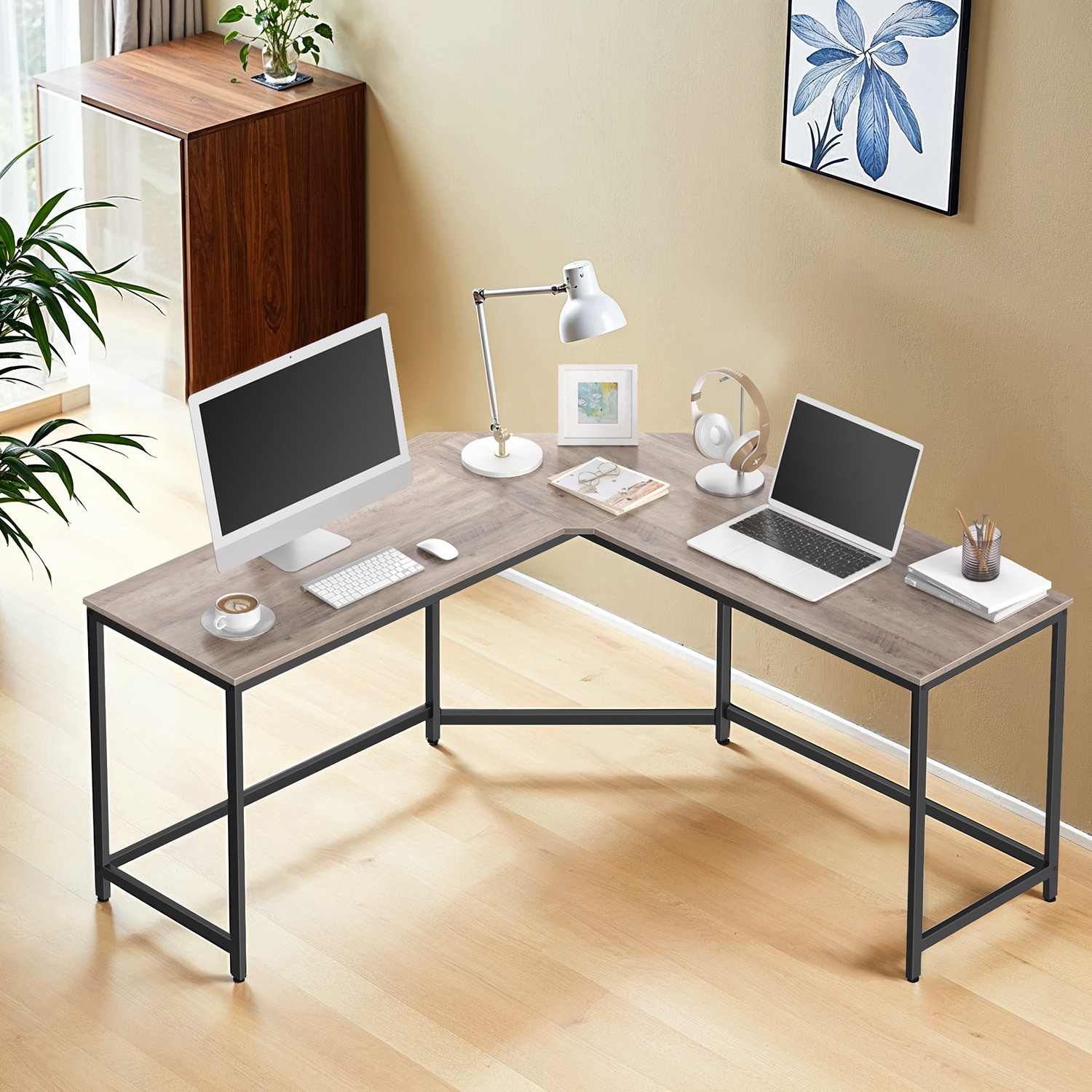 L-Shaped Computer Desk, Corner Desk, Office Desk L-Shaped Computer Desk, Corner Desk, Office Desk