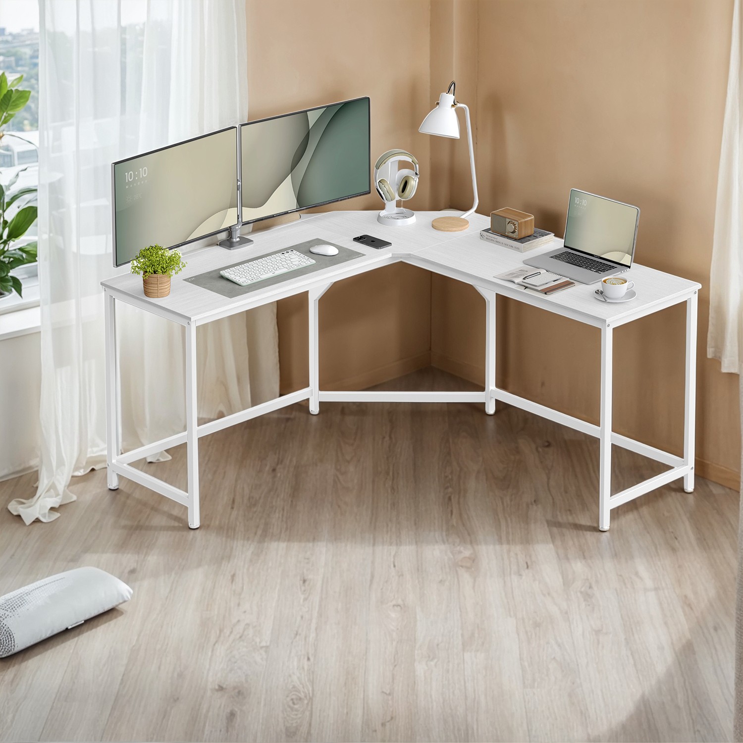 Corner Desk, L-Shaped Computer Desk, 149 x 149 x 76 cm Corner Desk, L-Shaped Computer Desk, 149 x 149 x 76 cm