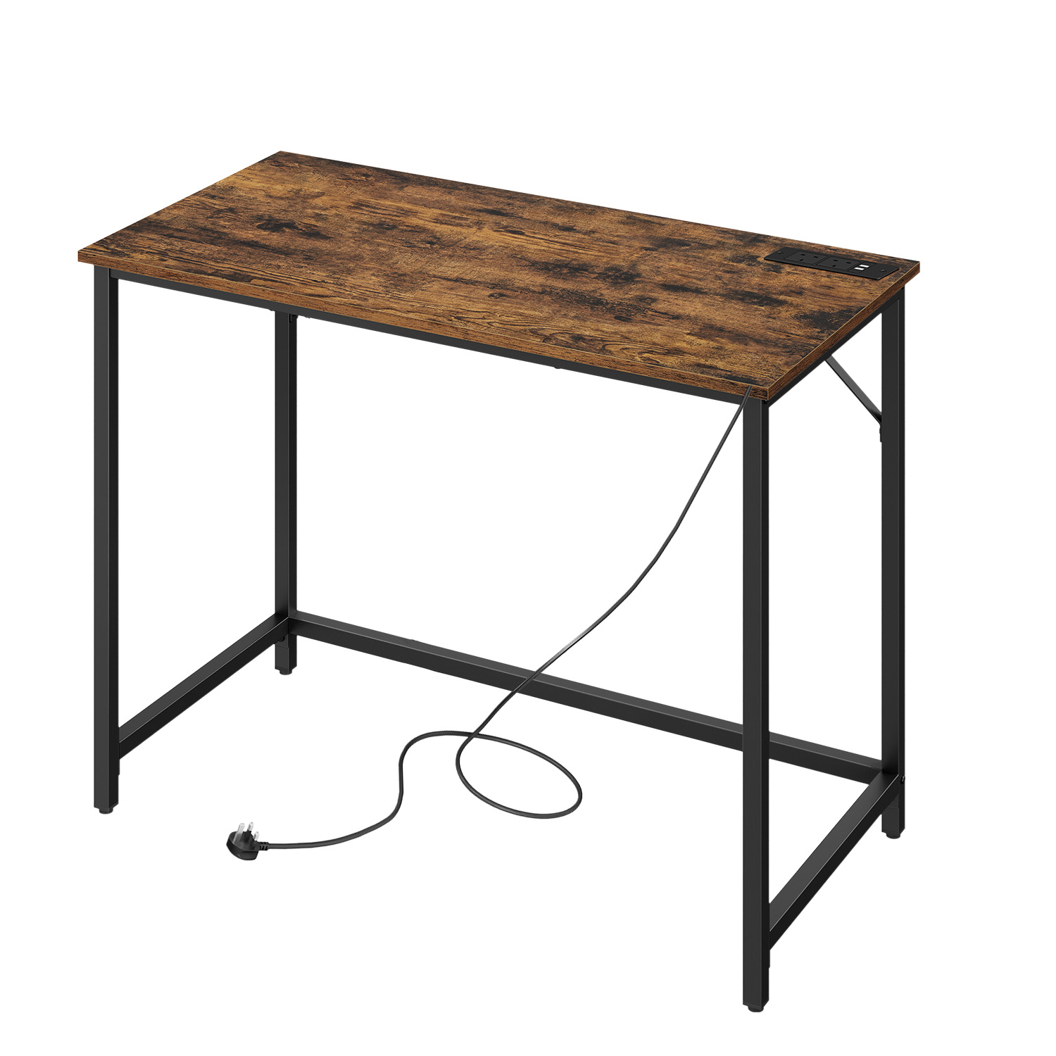 Gaming Desk, Computer Desk, with LED Lights and Built-in Power Outlets Gaming Desk, Computer Desk, with LED Lights and Built-in Power Outlets