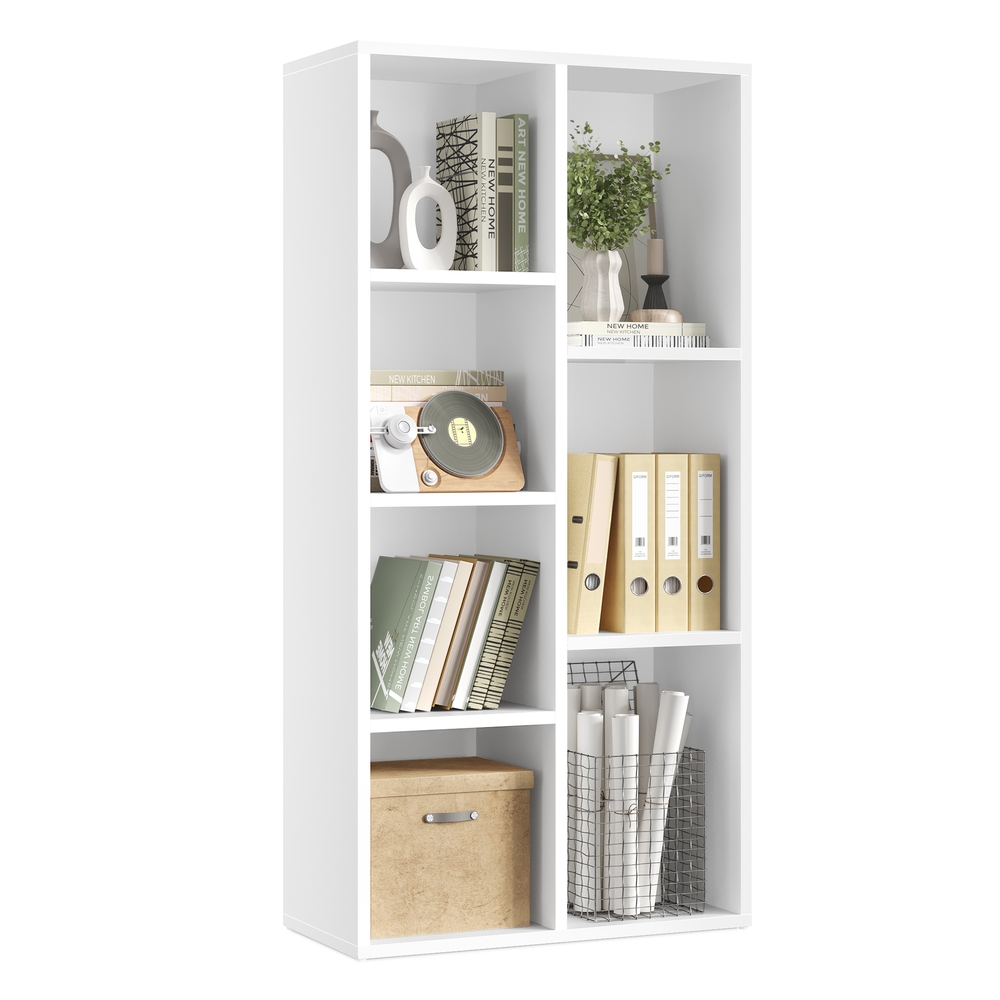 Wooden 7 Grid Bookcase