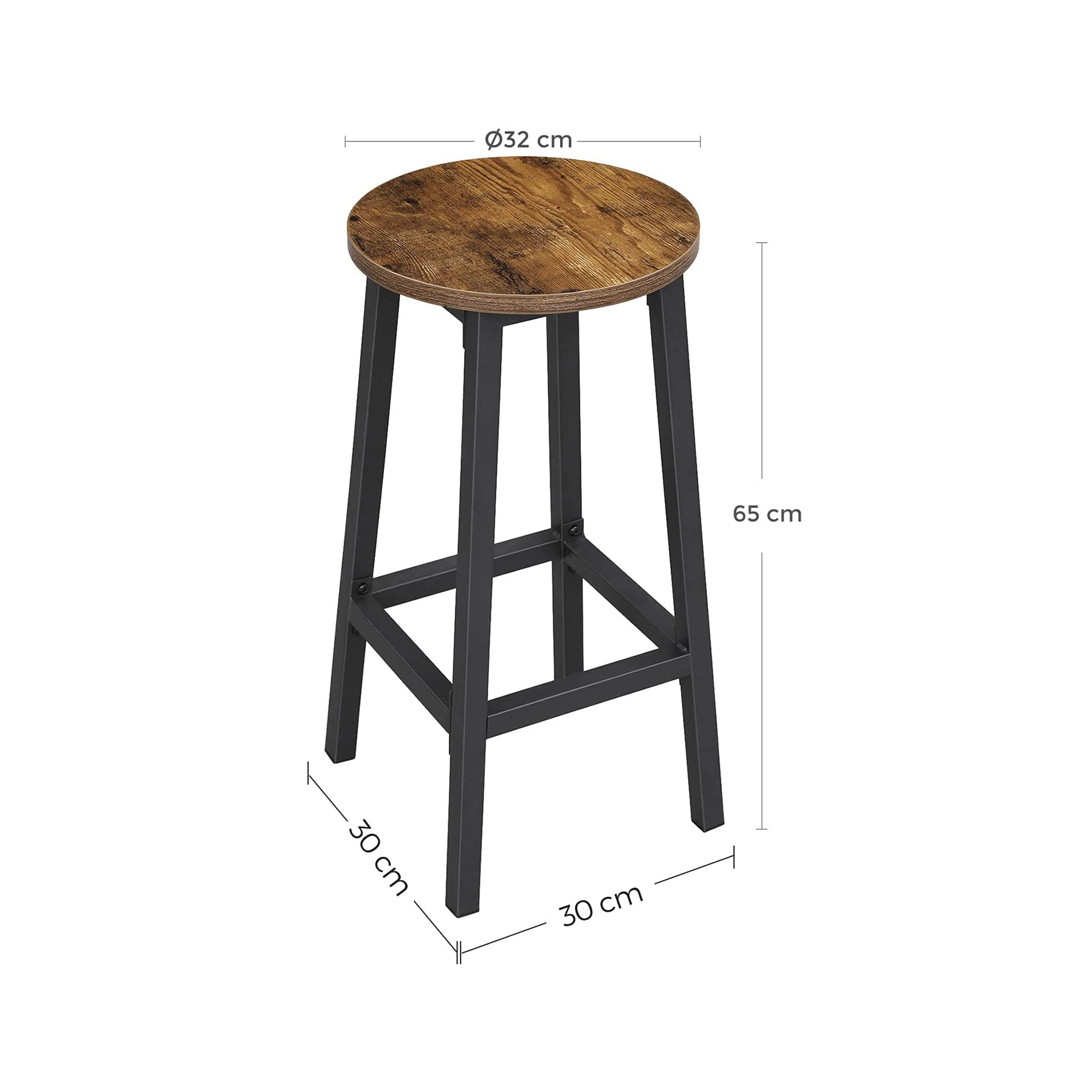Set of 2 Bar Stools UK SONGMICS UK