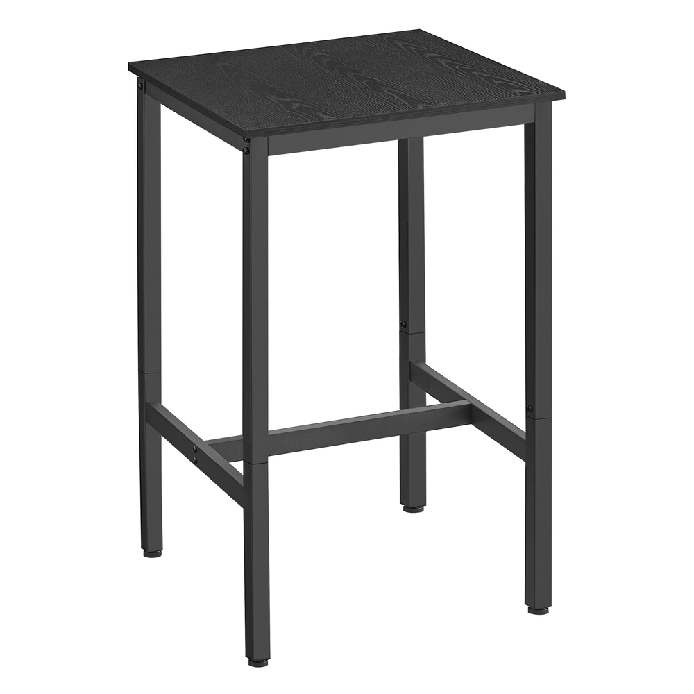 60 x 60 x 92 cm Breakfast Bar Ebony Black and Black