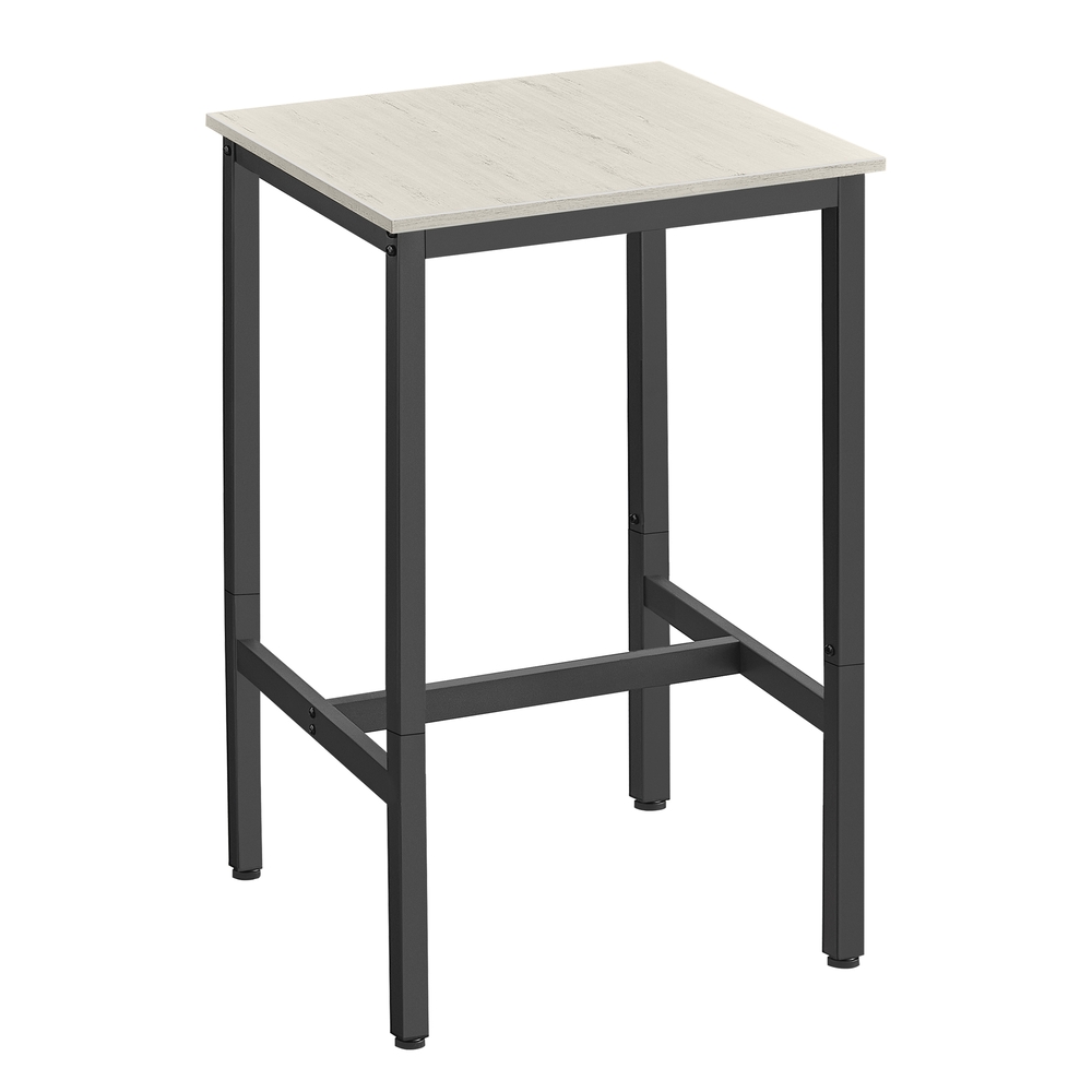 60 x 60 x 92 cm Breakfast Bar Vintage White and Black