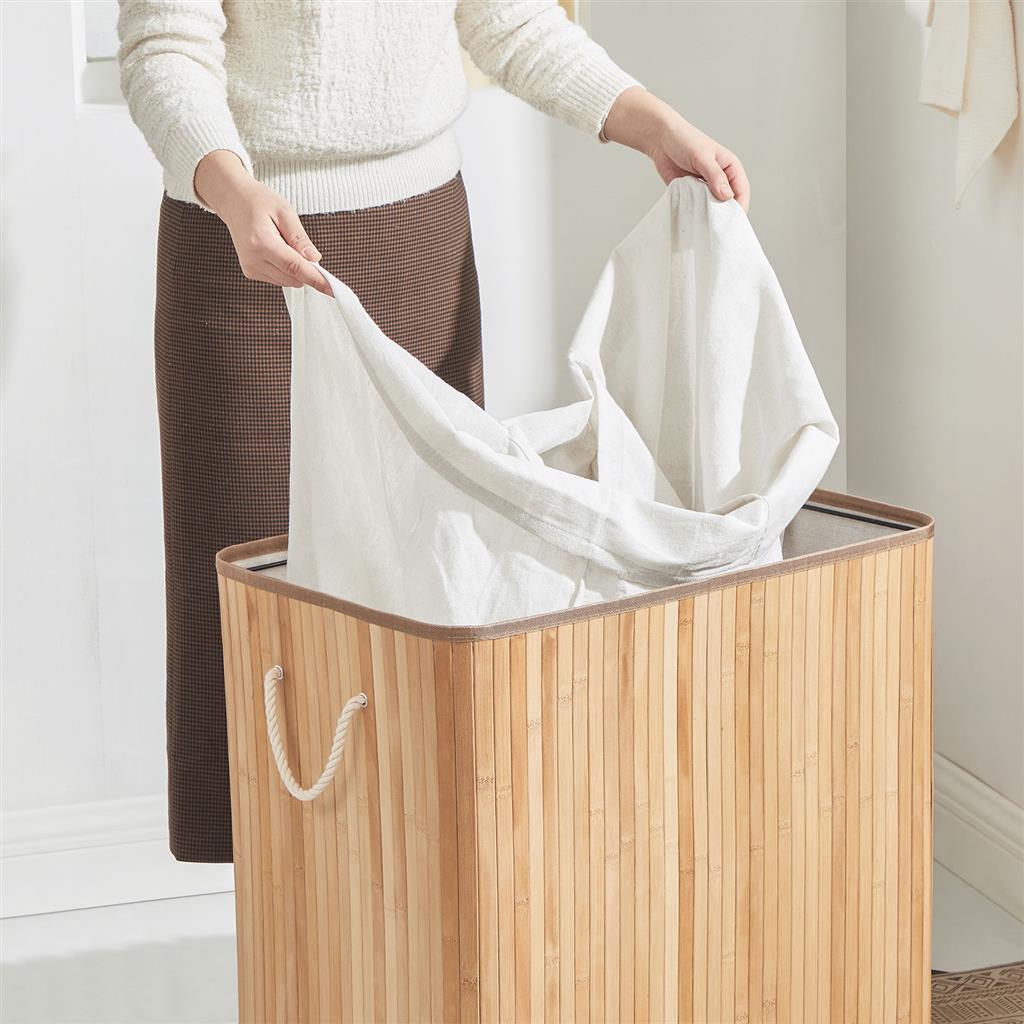3 Sections Laundry Hamper SONGMICS