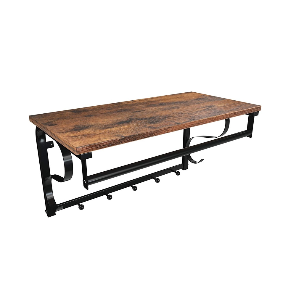 Vintage Floating Coat Shelves