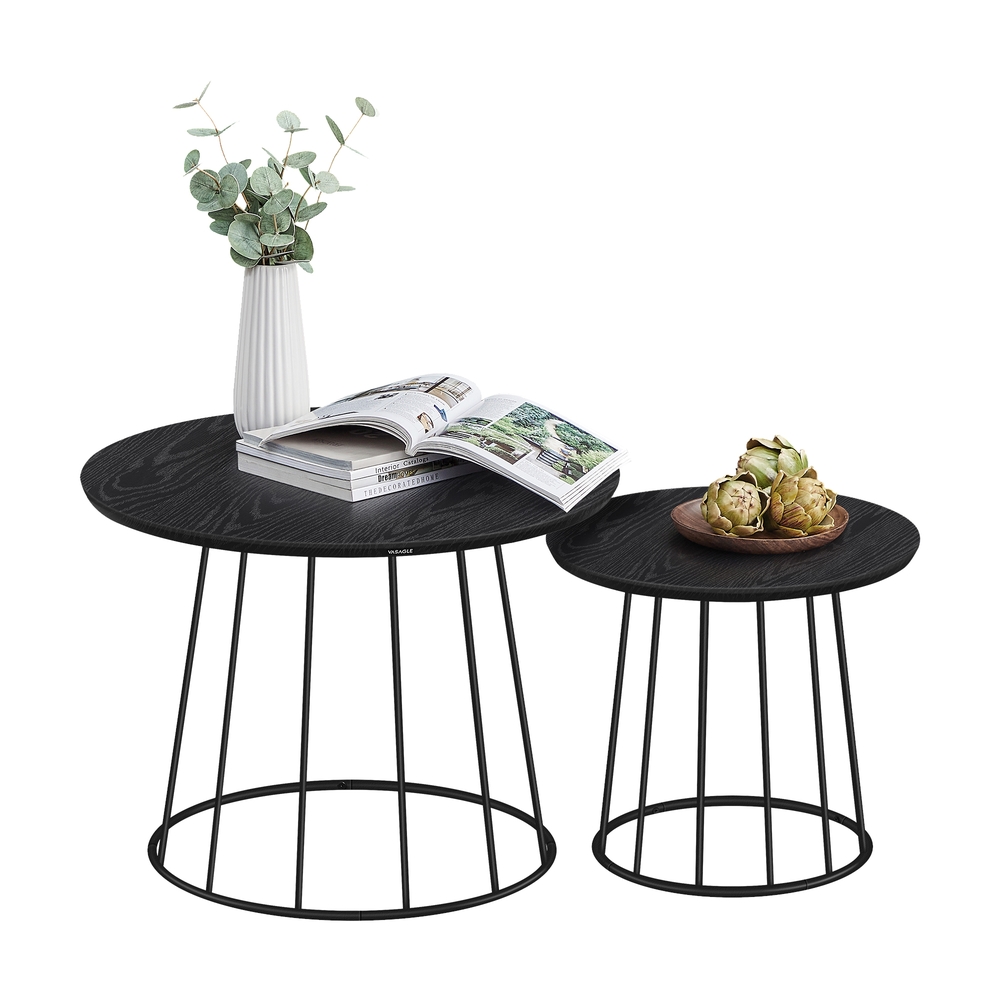 Set of 2 Round Side Tables