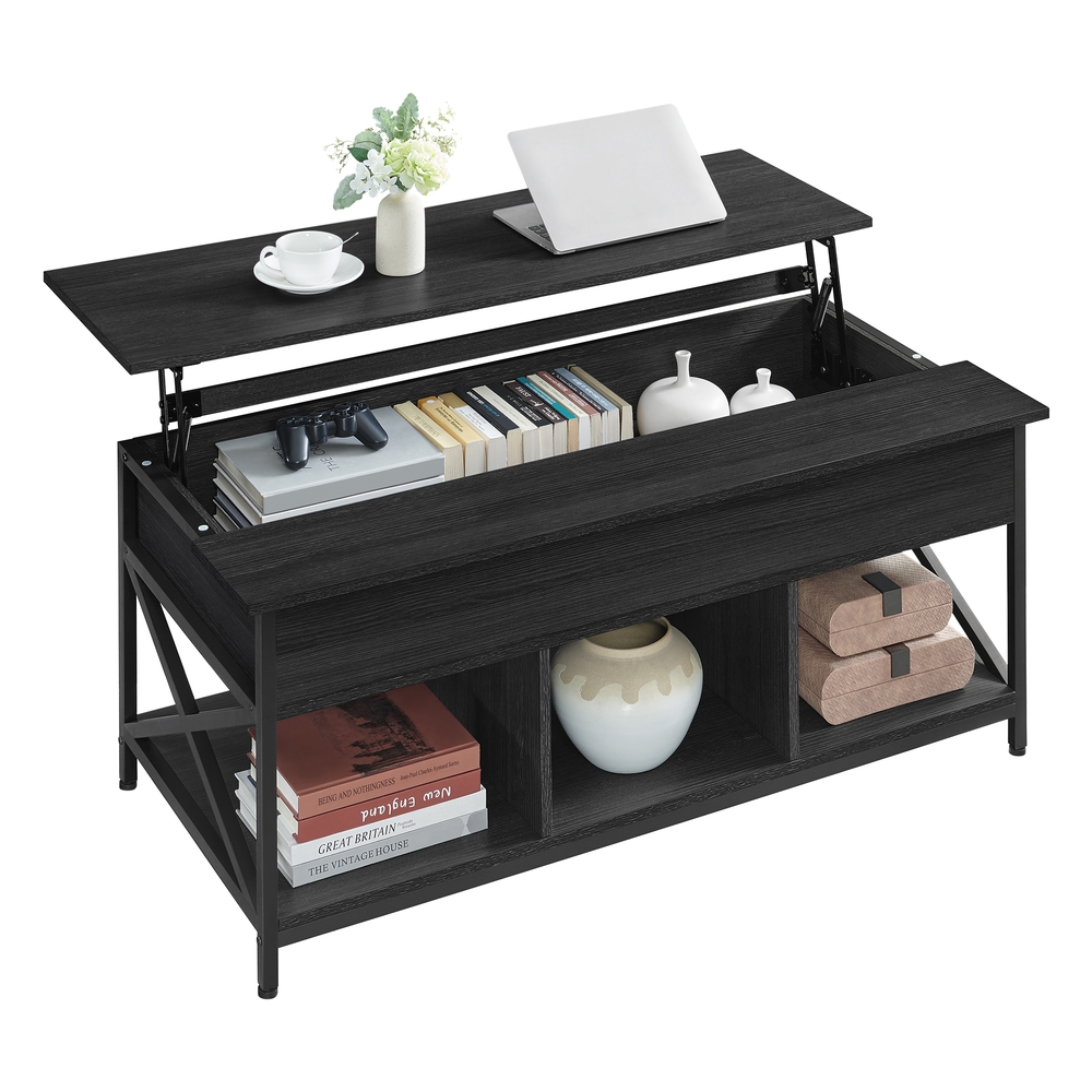 Coffee Table with Open and Hidden Storage