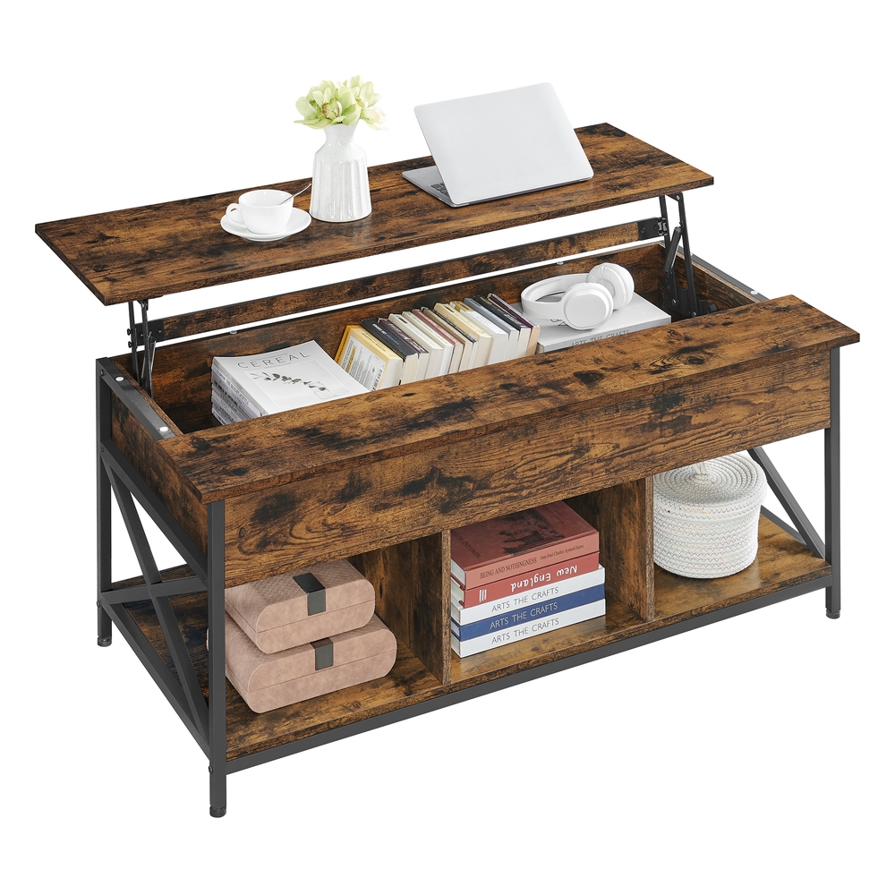 Coffee Table with Open and Hidden Storage