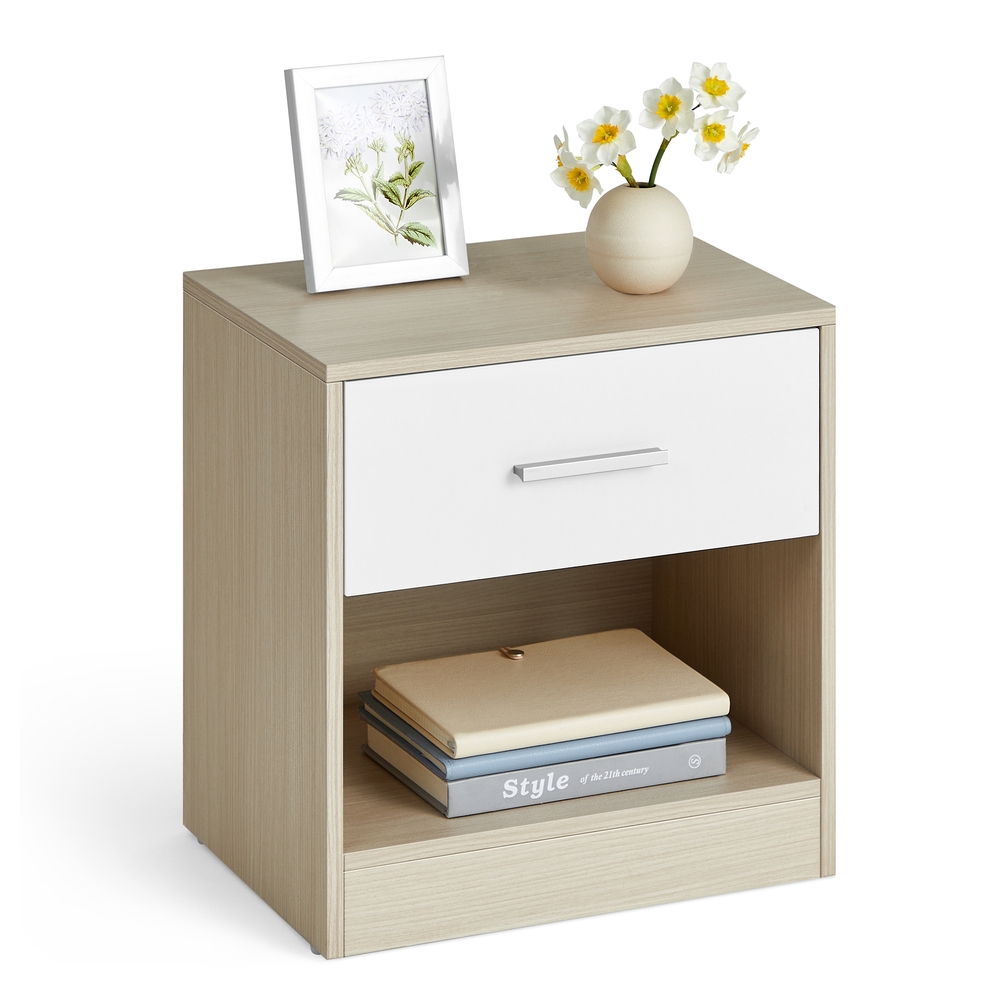 Bedside Table, Side Table with Drawer