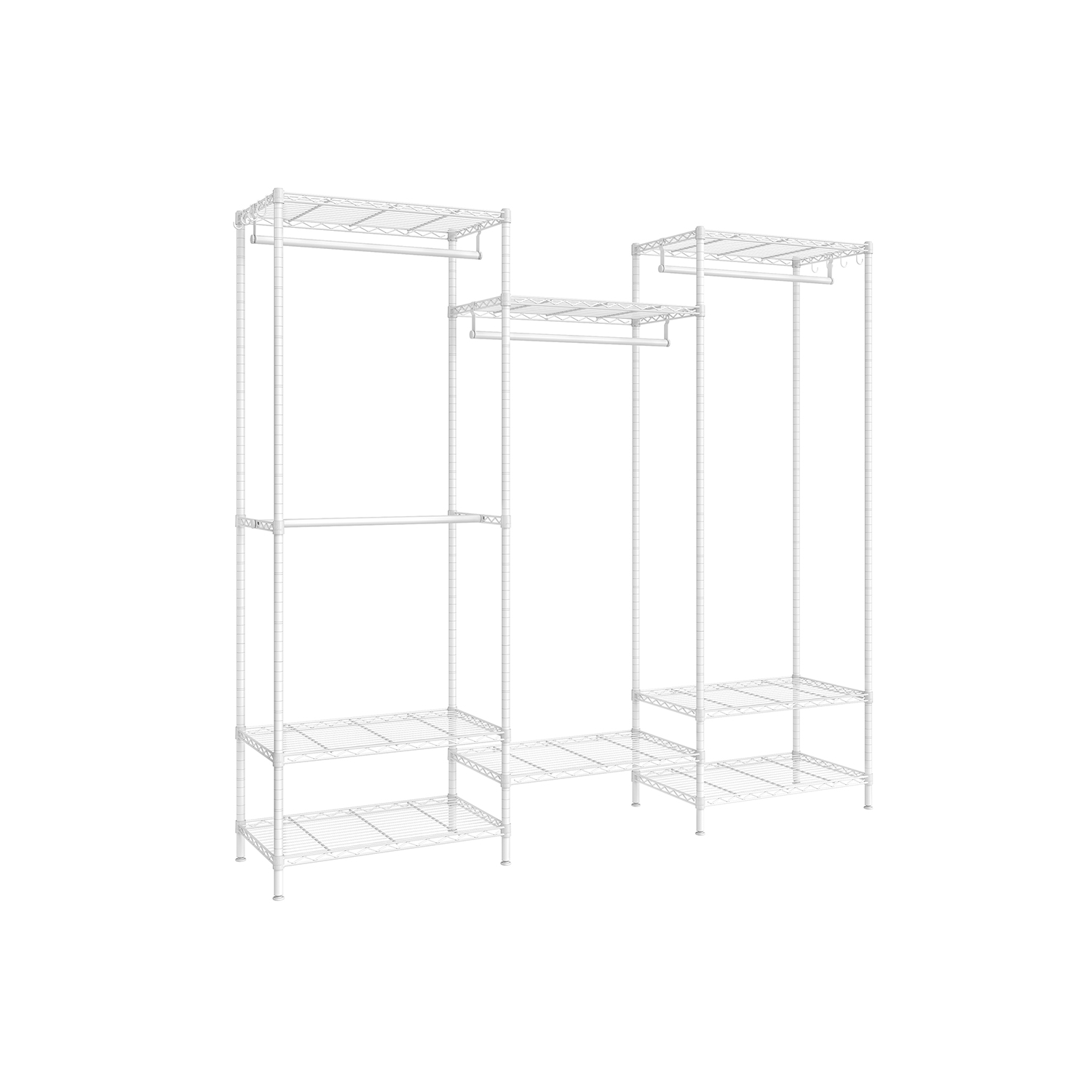 Dividable Open Portable Wardrobe Cloud White Dividable Open Portable Wardrobe Cloud White