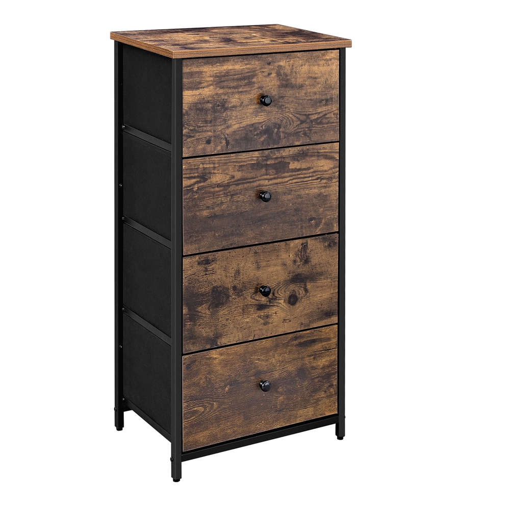 Drawer Storage Unit with 4 Fabric Drawers,