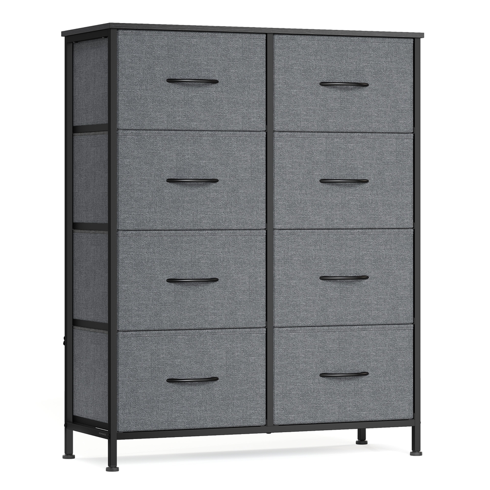 BELLAH Collection Chest of Drawers Storage Unit 8 Drawers Slate Grey BELLAH Collection Chest of Drawers Storage Unit 8 Drawers Slate Grey