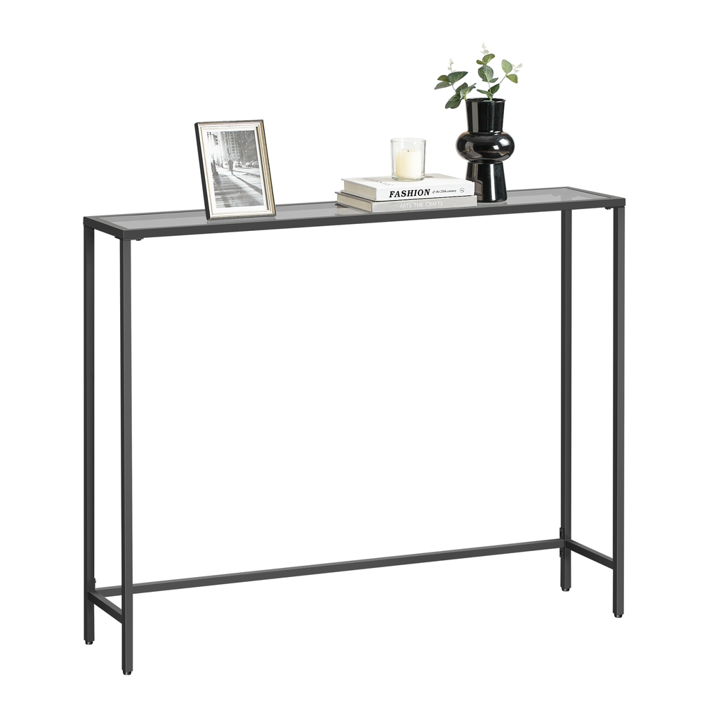 Console Table Ink Black and Slate Grey