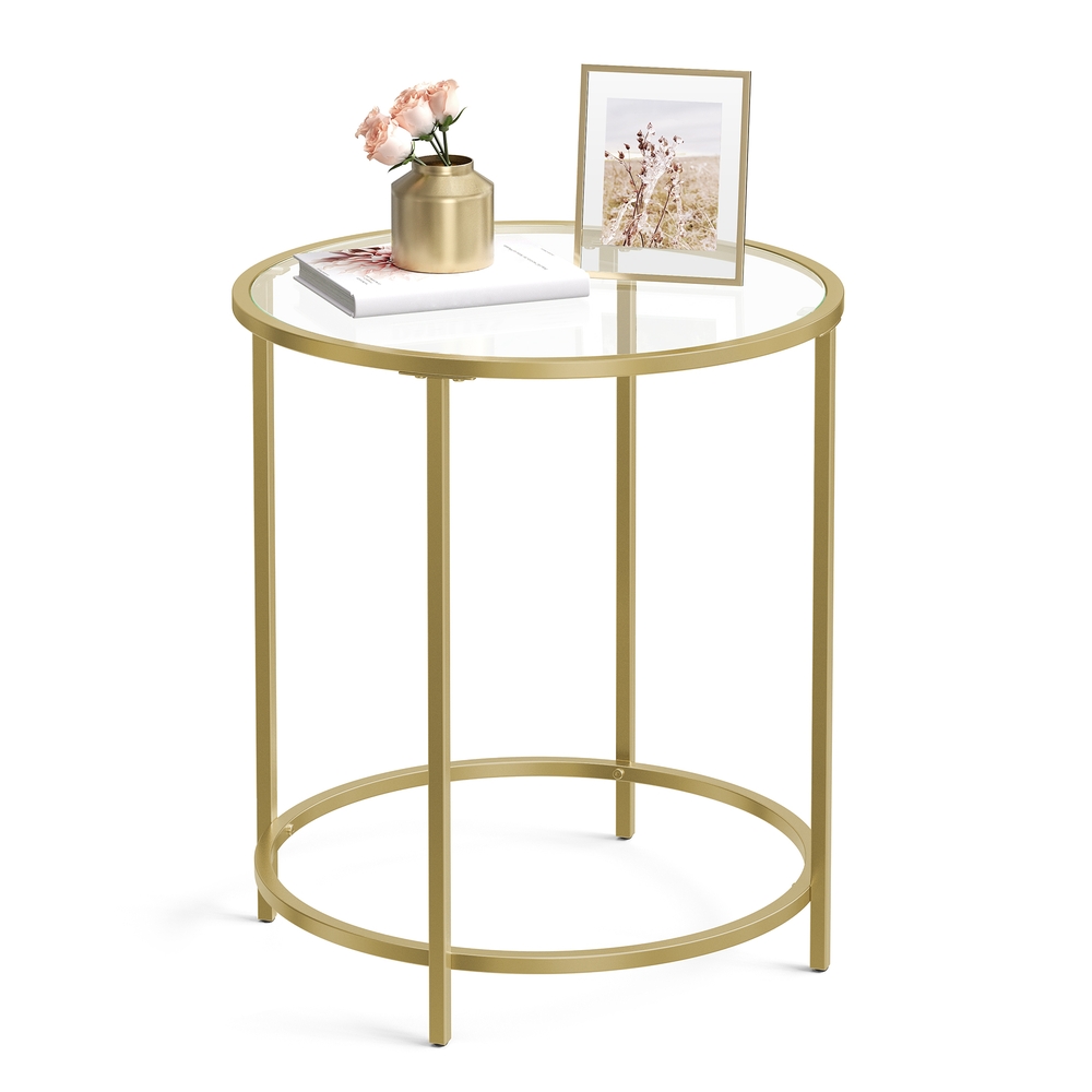 Golden Metal Side Table