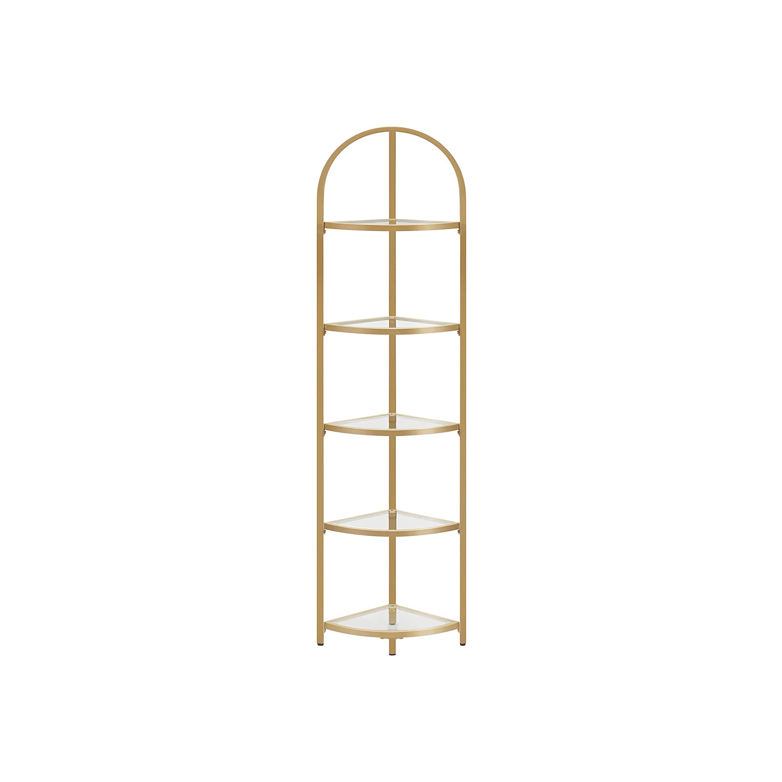 Golden 5 Tier Corner Shelf Unit