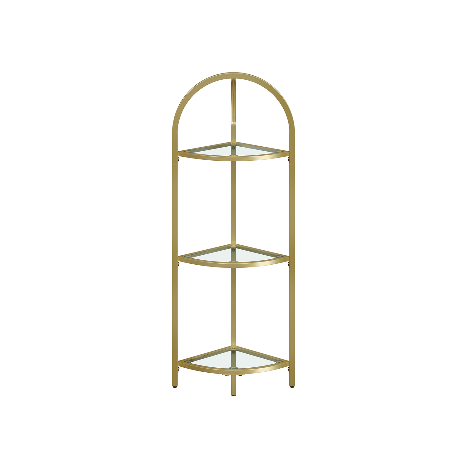 Corner Shelf Stand Metallic Golden Corner Shelf Stand Metallic Golden