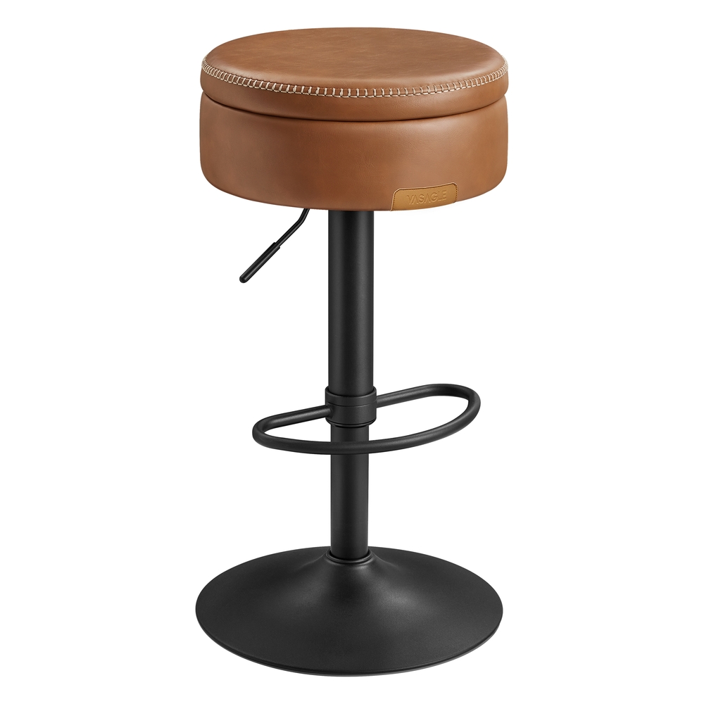 EKHO Collection – 360° Swivel Bar Stool Caramel Brown