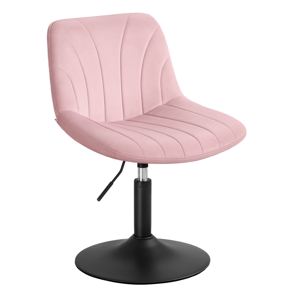 Dressing Table Chair Height Adjustable Bar Stool with Back Jelly Pink