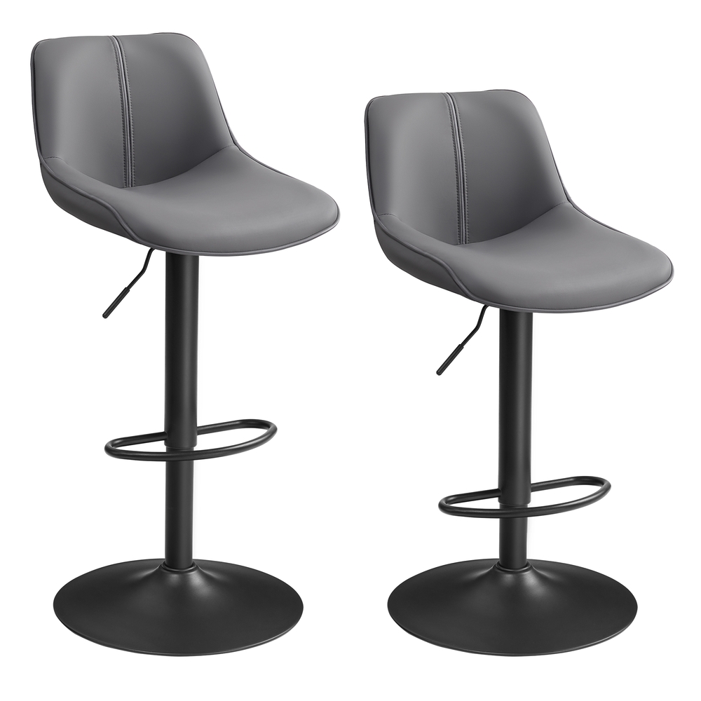 Bar Stools Set of 2 Height Adjustable Swivel Kitchen Stools
