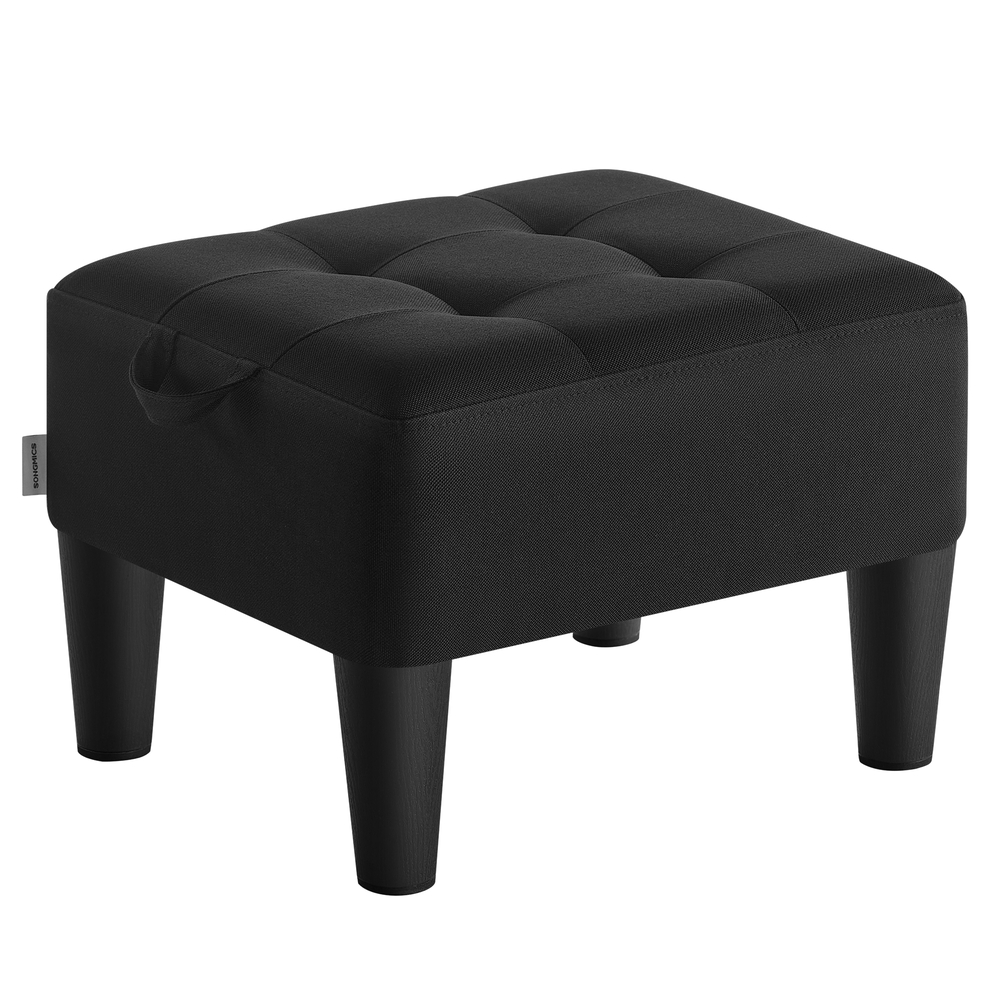 Foot Stool Ottoman 150 kg Weight Capacity Ink Black