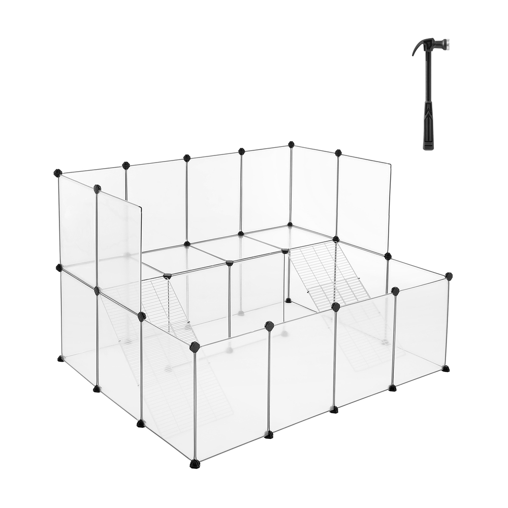 White Plastic Pet Playpen for Small Animals