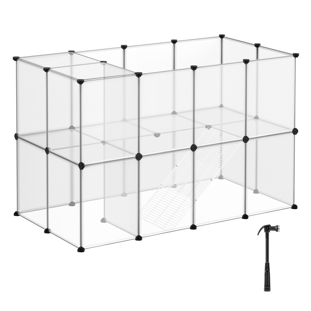 Clear Plastic Pet Fence Cage Playpen Clear Plastic Pet Fence Cage Playpen