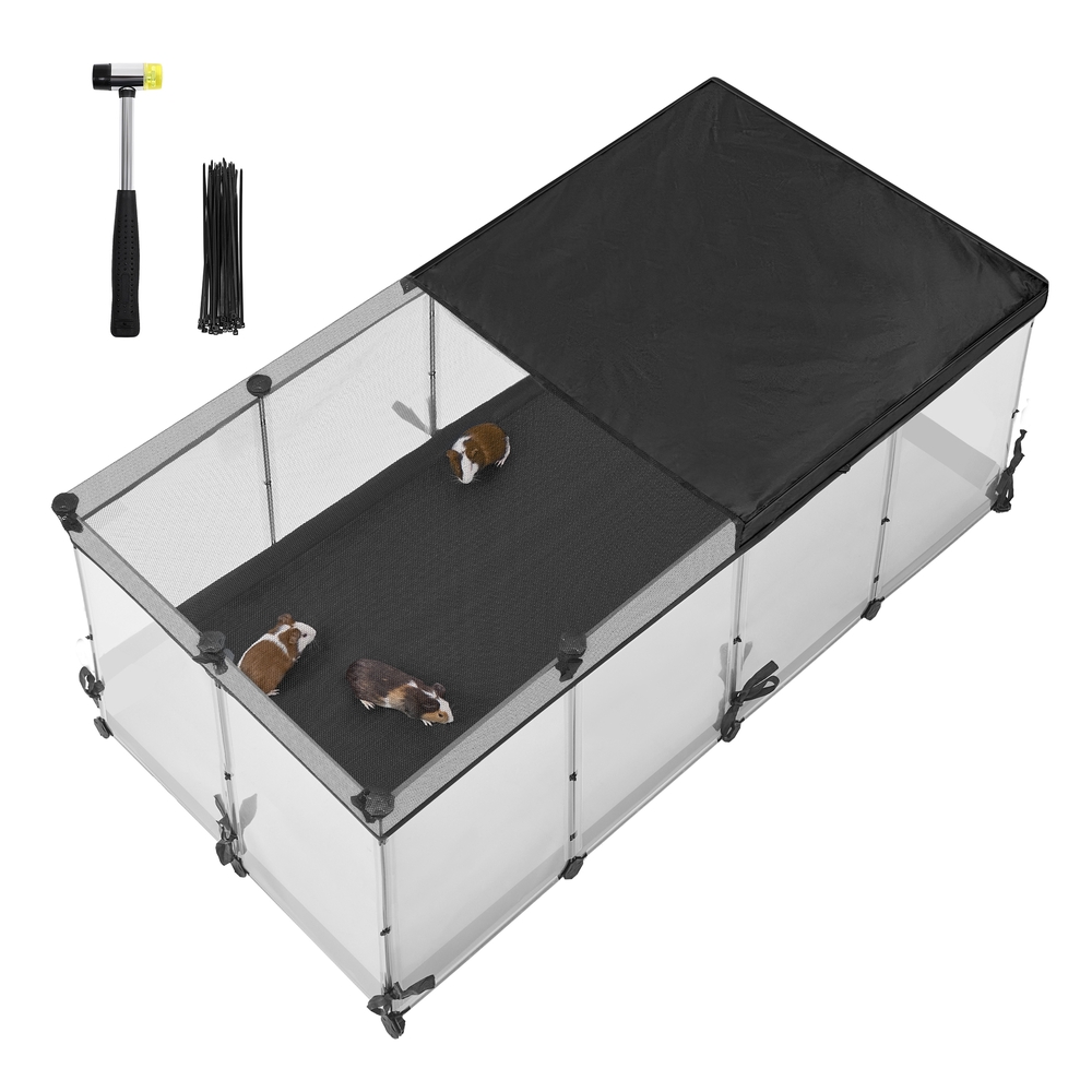 Small Animal Playpen, 144 x 74 x 47 cm, Cloud White Small Animal Playpen, 144 x 74 x 47 cm, Cloud White