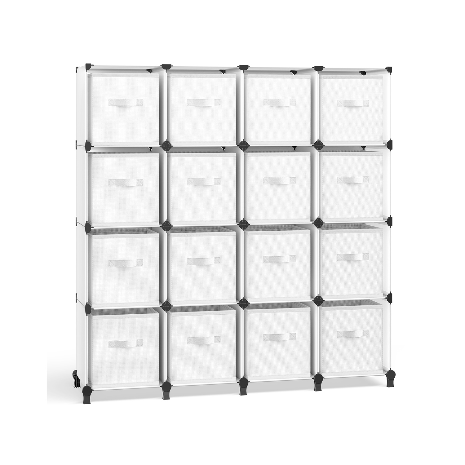 Cube Storage Organiser with 16 Boxes Cloud White Cube Storage Organiser with 16 Boxes Cloud White