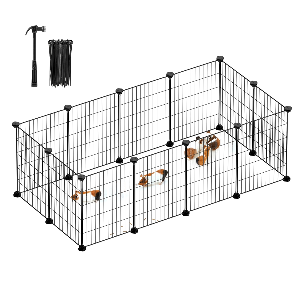 DIY Metal Guinea Pig Cage Black